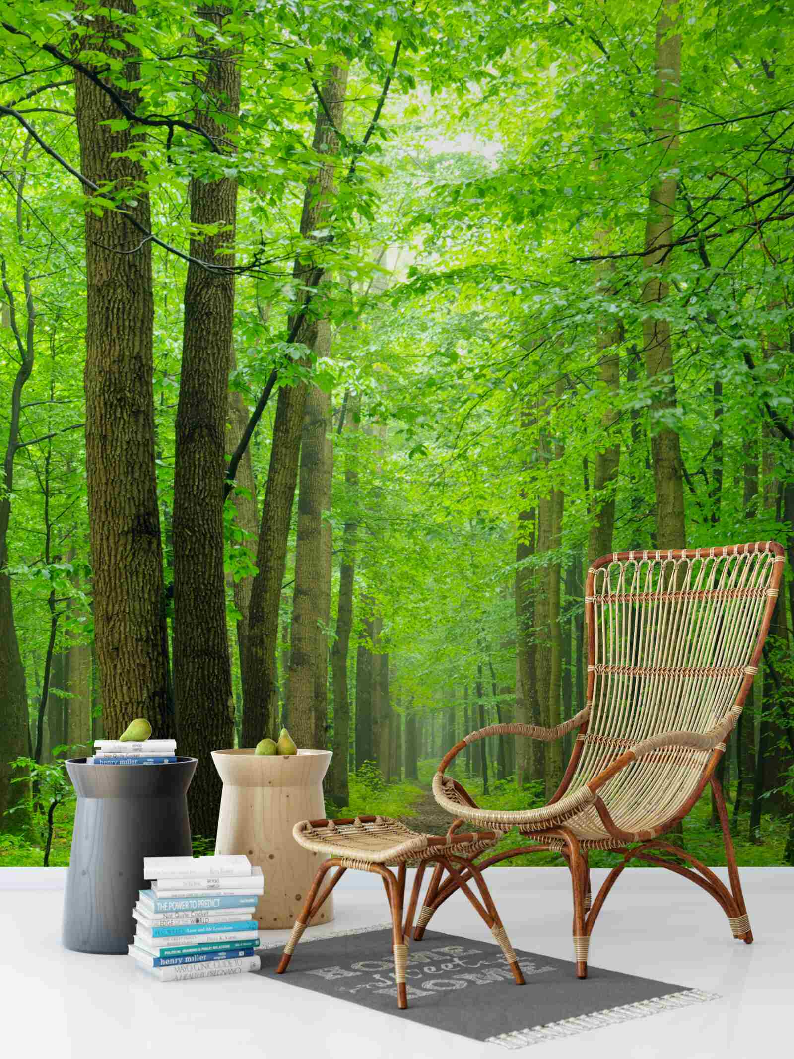 Fototapeta pohodlnou cestou cez ladný listnatý les