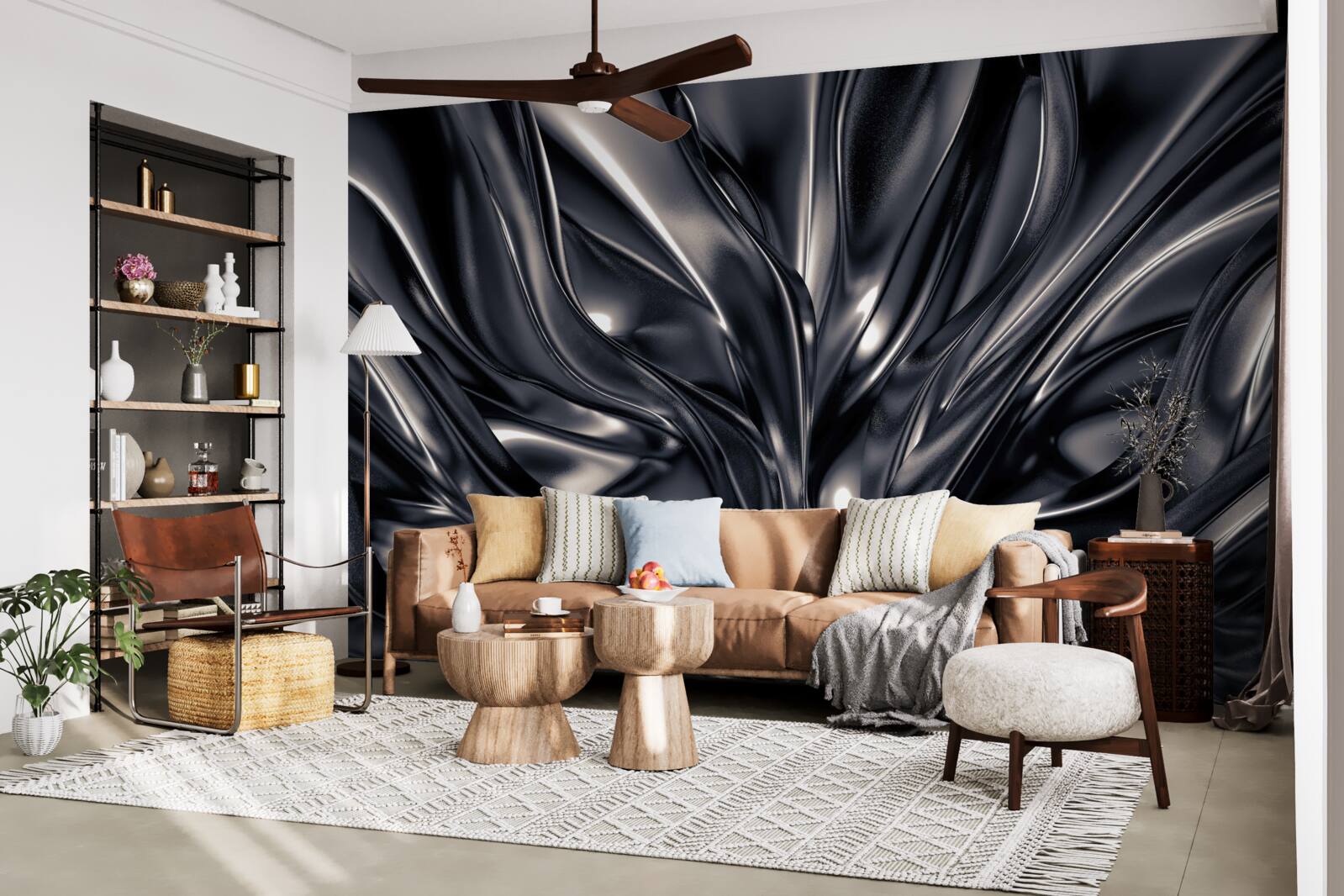 Fototapeta kvapky vody v nočnom jazere