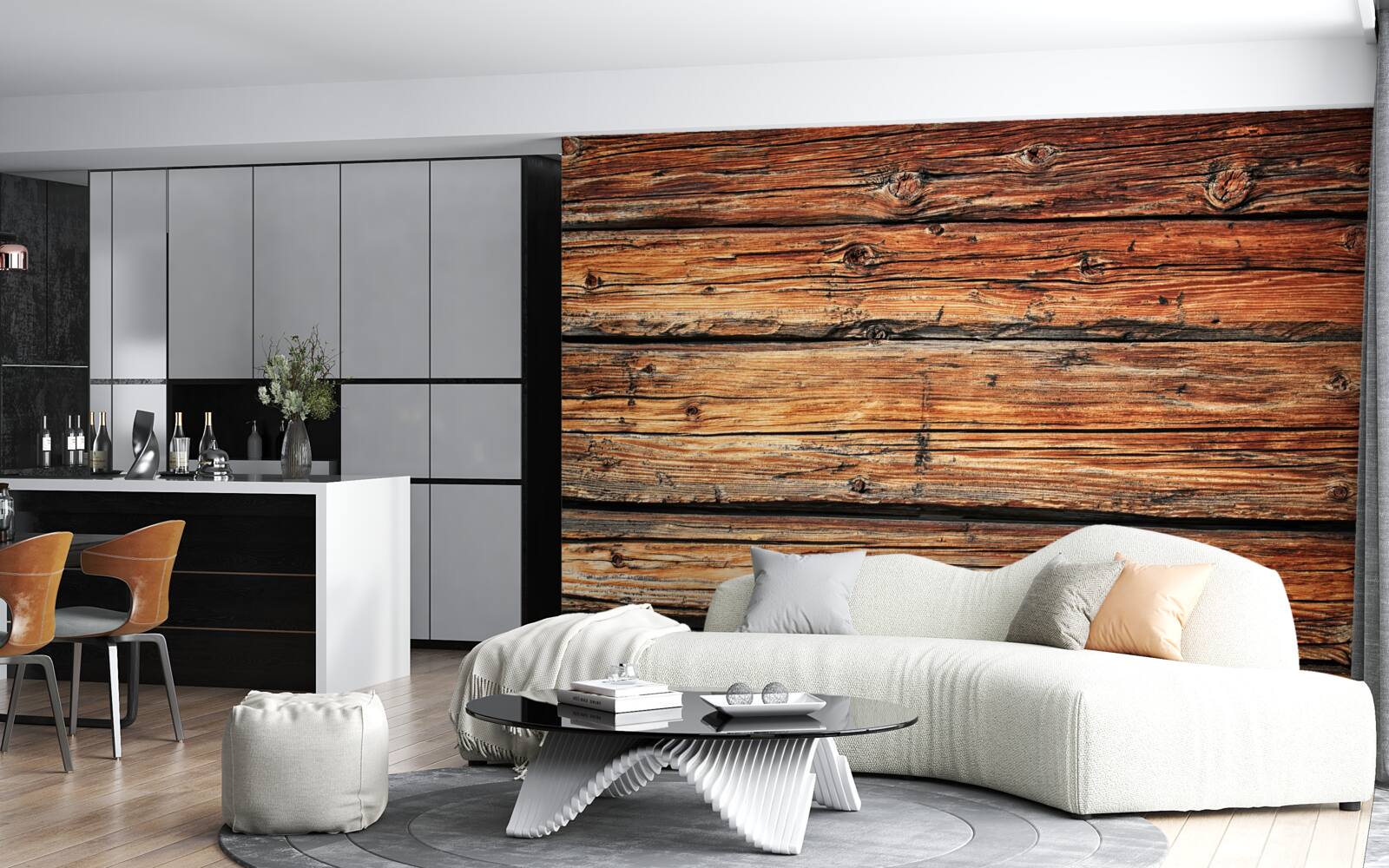 Fototapeta nechránená doska zo svetlého dreva