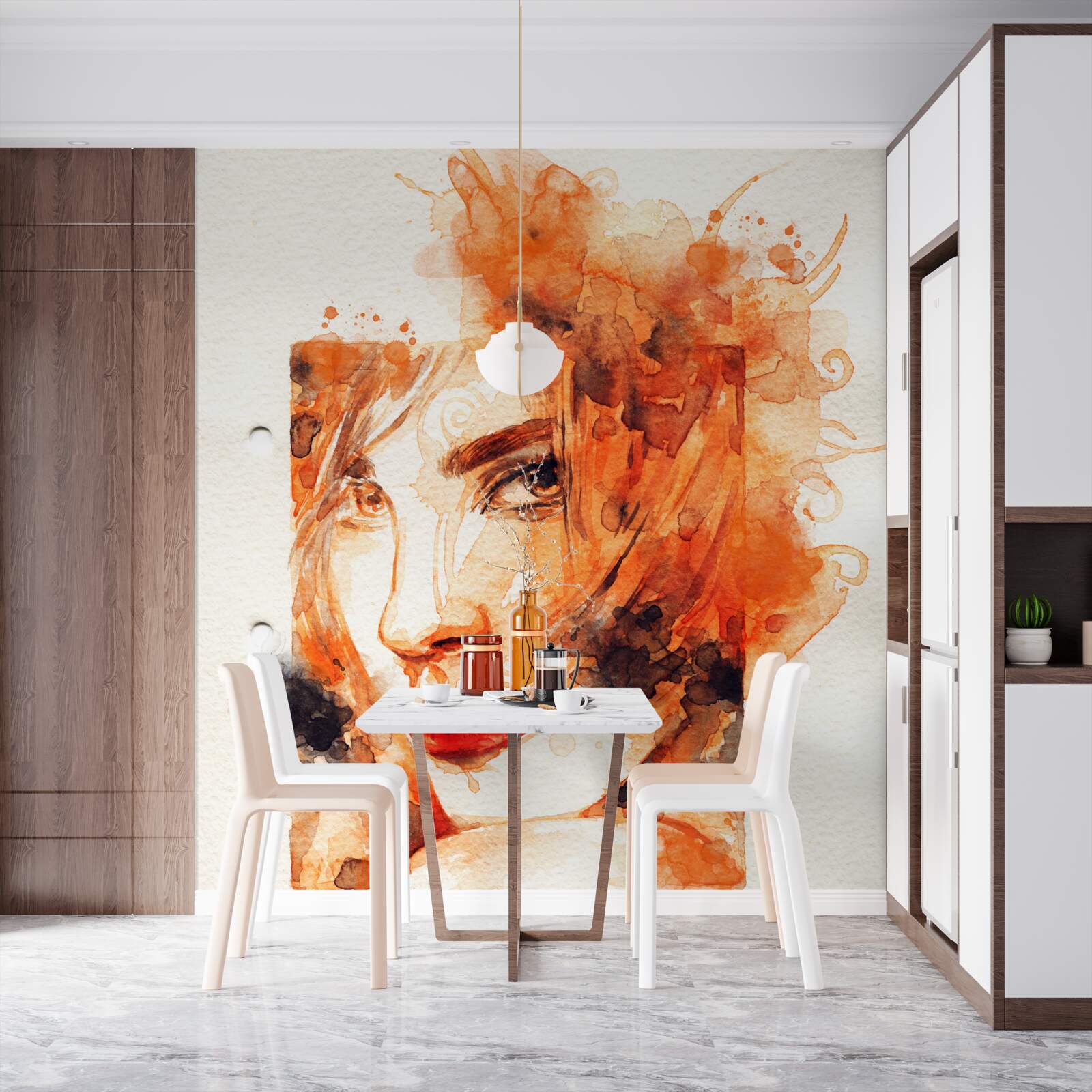 Fototapeta žena v jesenných farbách