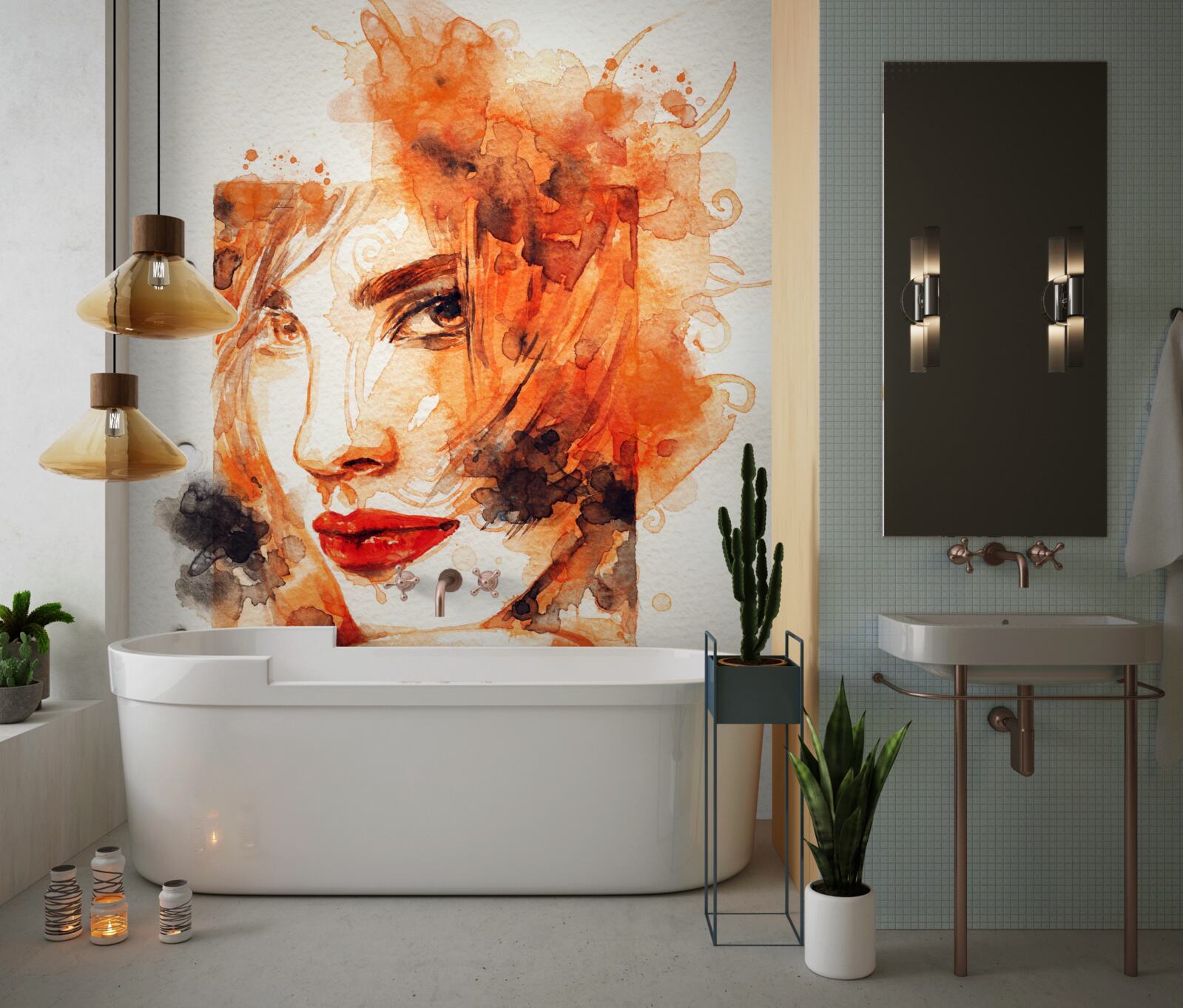 Fototapeta žena v jesenných farbách