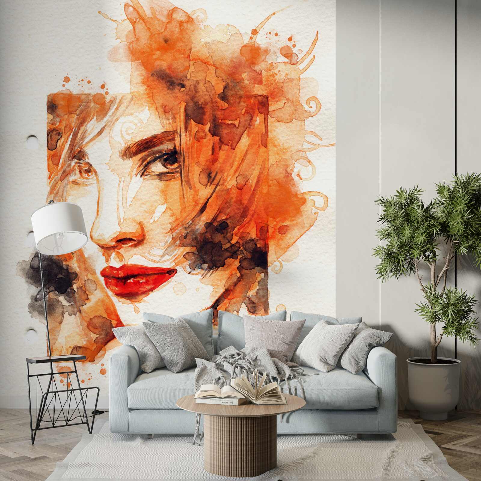 Fototapeta žena v jesenných farbách