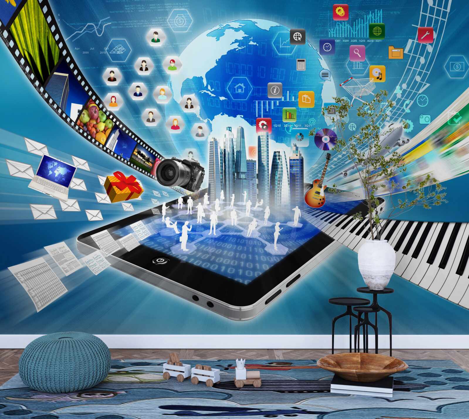 Fototapeta abstraktný digitálny soundtrack