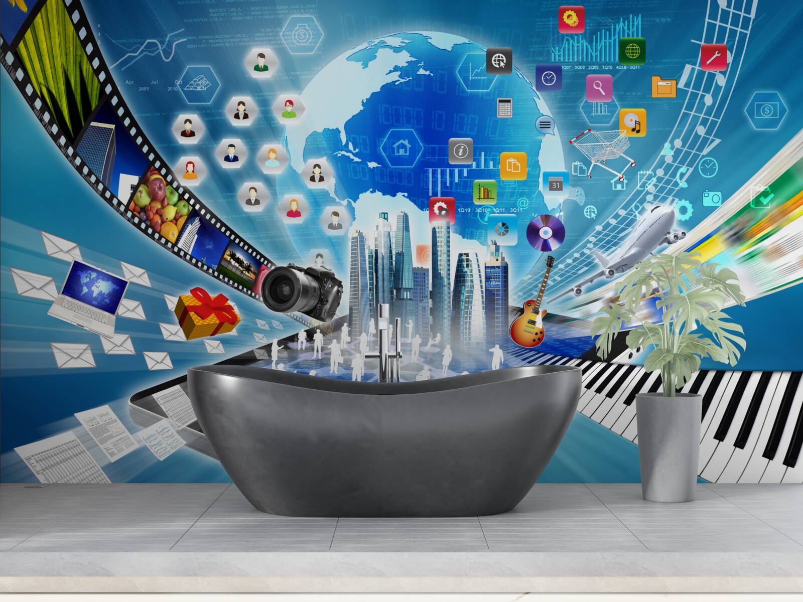 Fototapeta abstraktný digitálny soundtrack