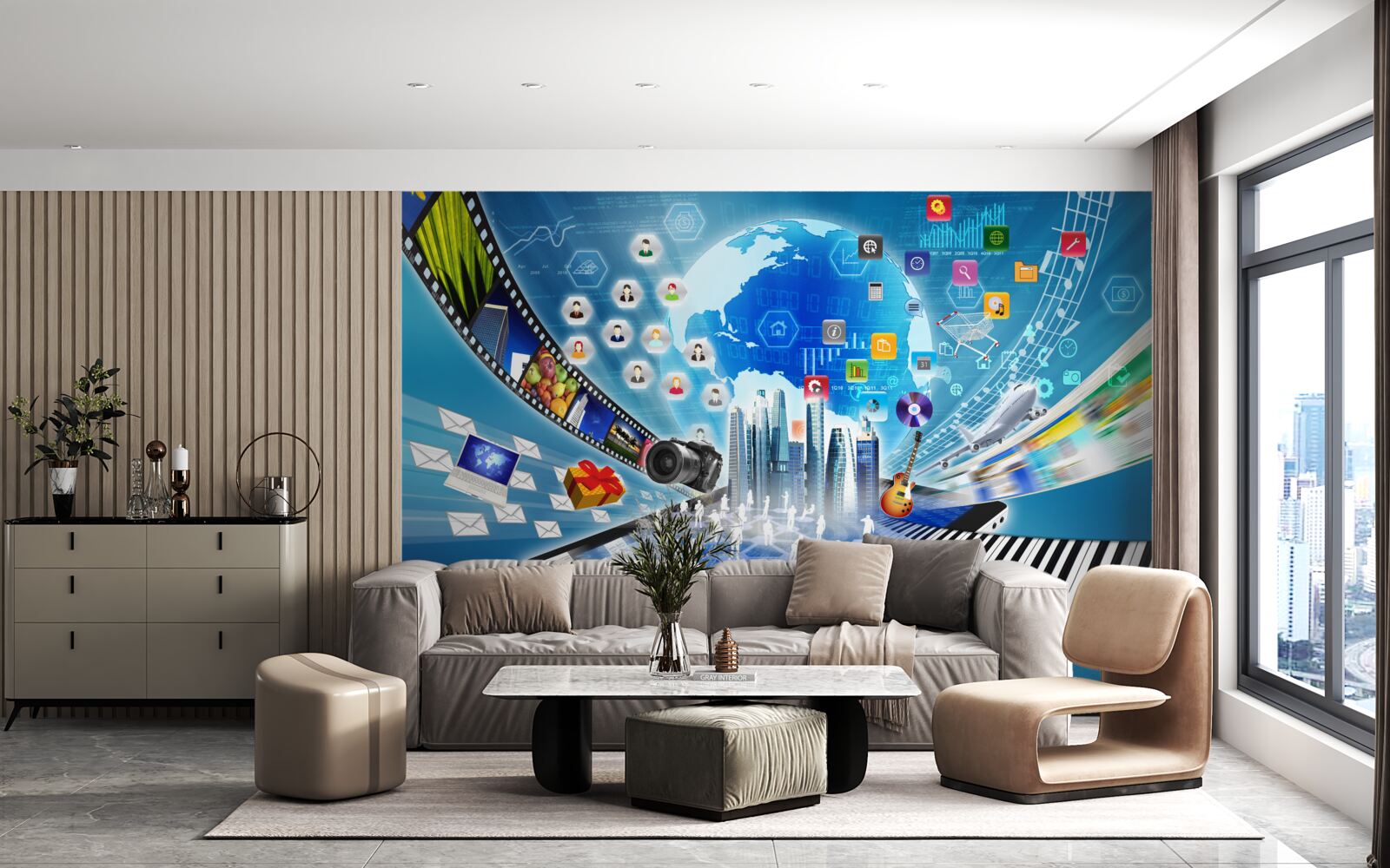 Fototapeta abstraktný digitálny soundtrack