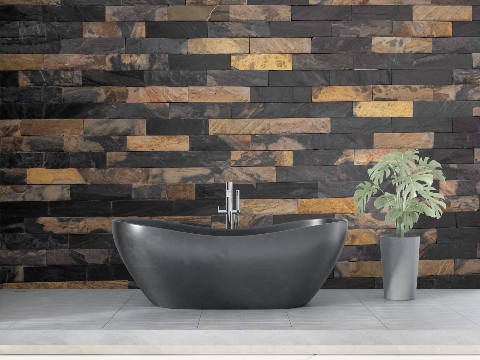 Fototapeta čierno-zlatý kameň umiestnený vodorovne