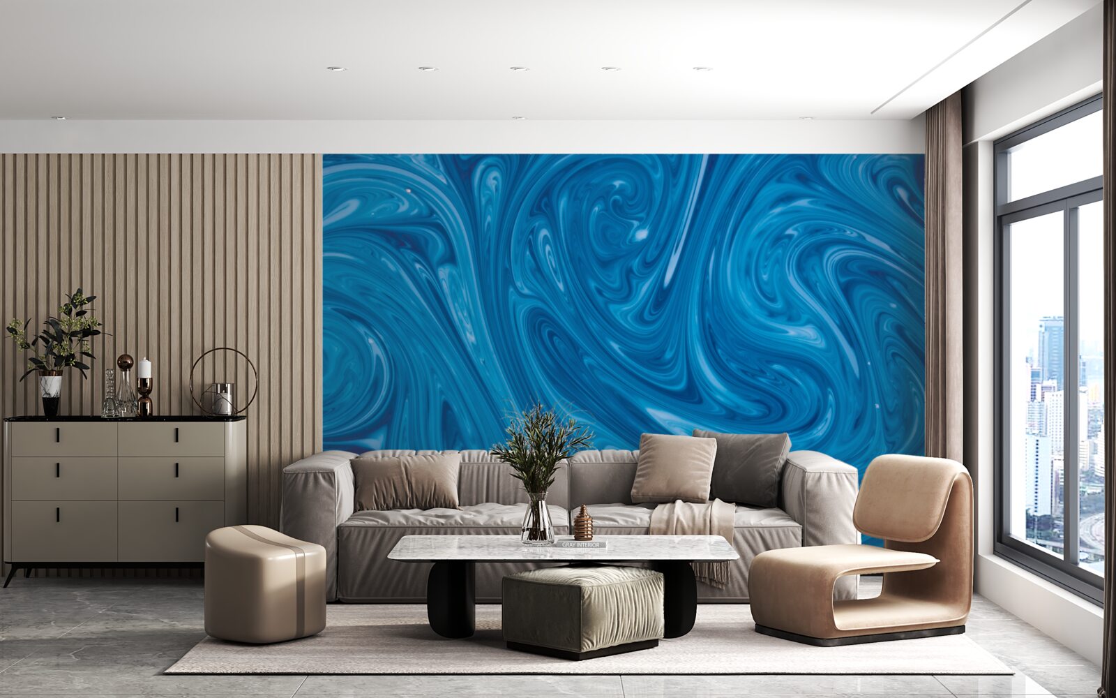 Fototapeta výkyvy modrého mora