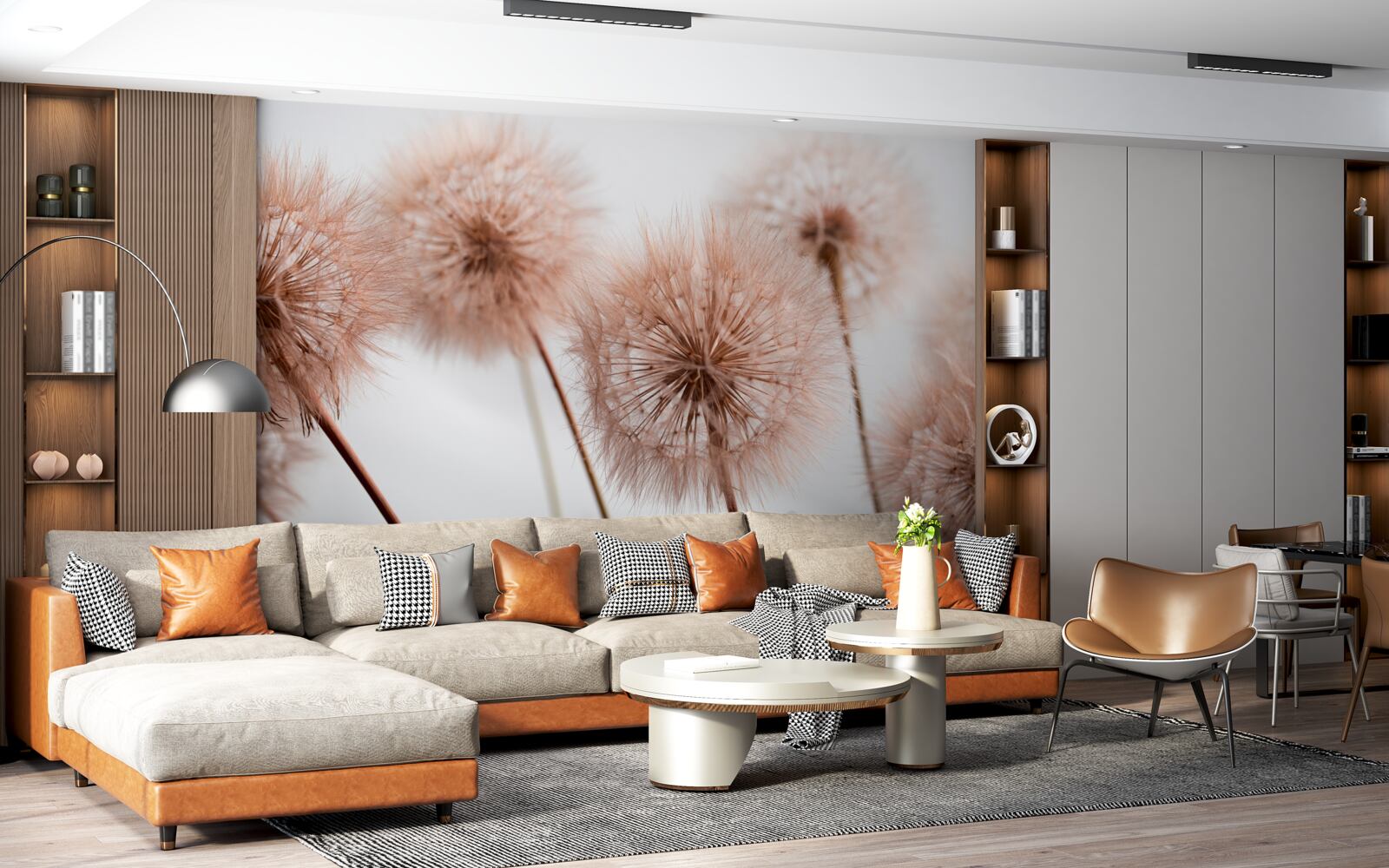 Fototapeta svetlé nadýchané púpavy