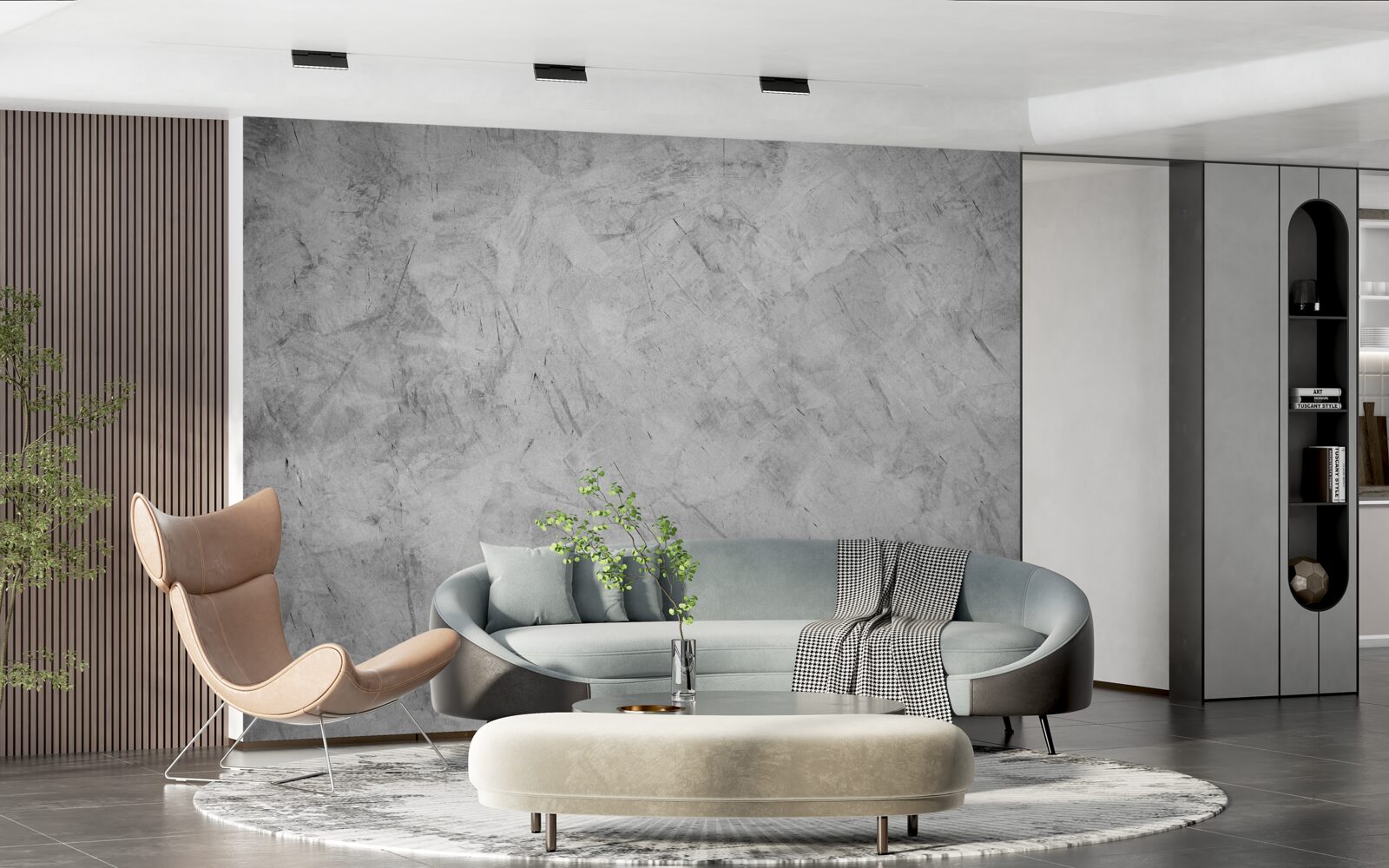 Fototapeta silný dážď v lese ponorenom do hmly