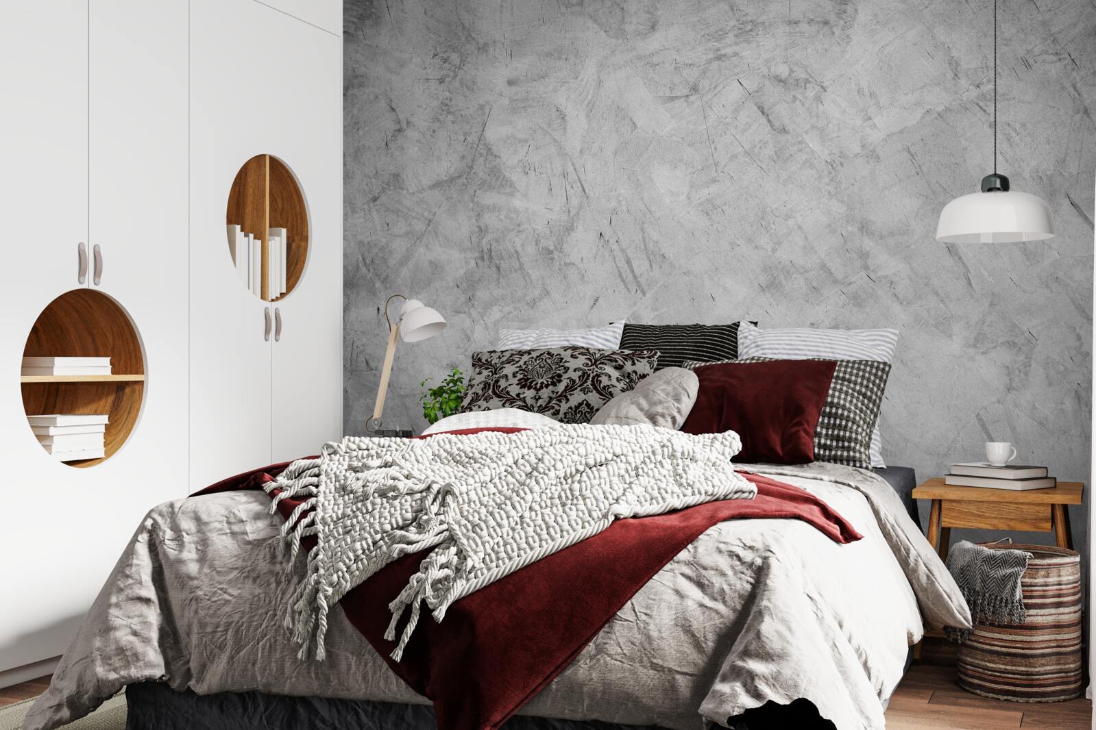 Fototapeta silný dážď v lese ponorenom do hmly