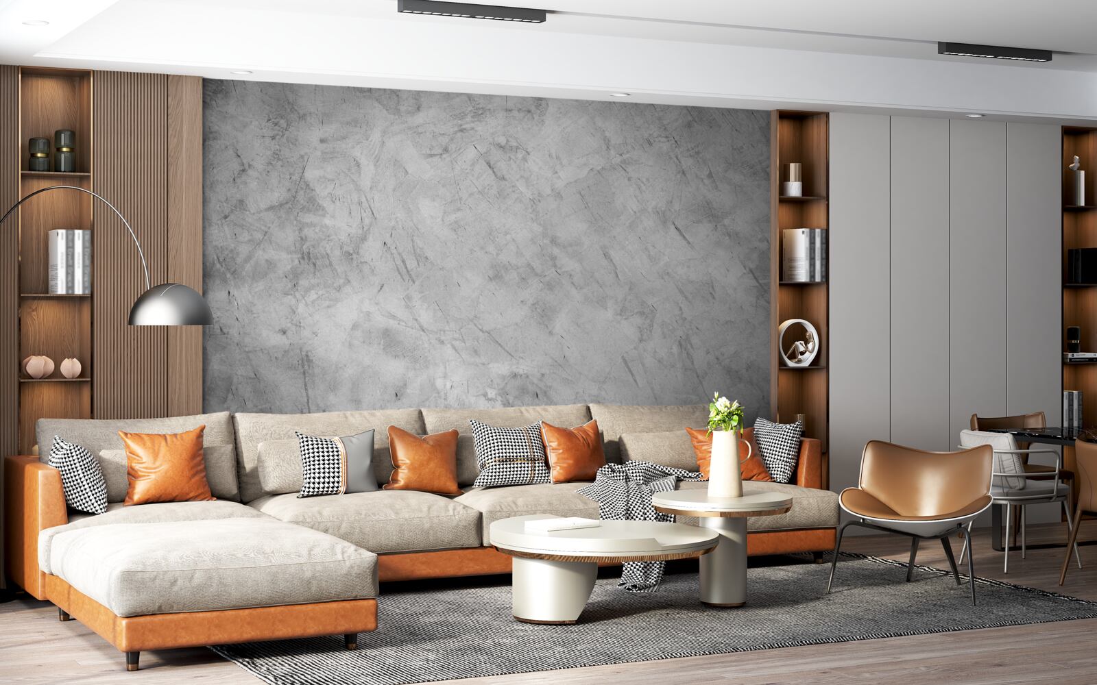 Fototapeta silný dážď v lese ponorenom do hmly