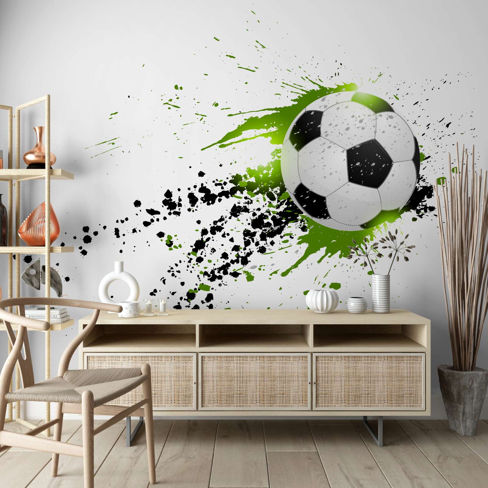 Fototapeta futbalová lopta na bielom pozadí