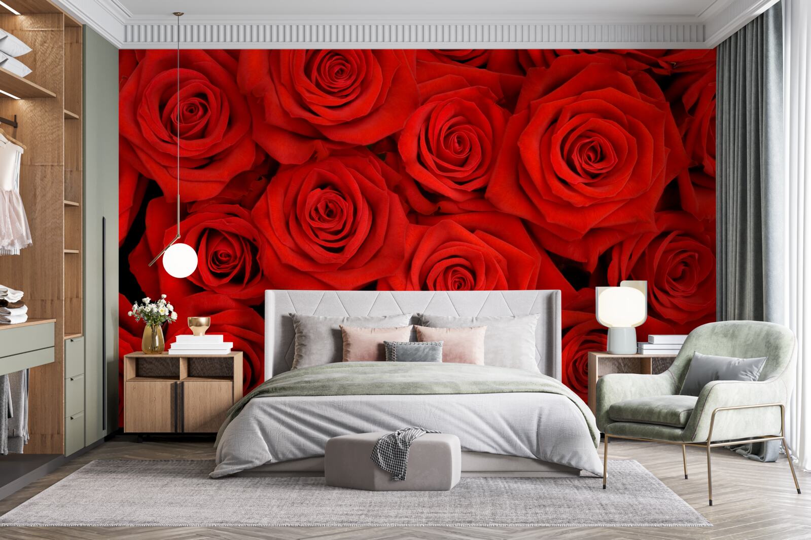 Fototapeta kytica červených ruží