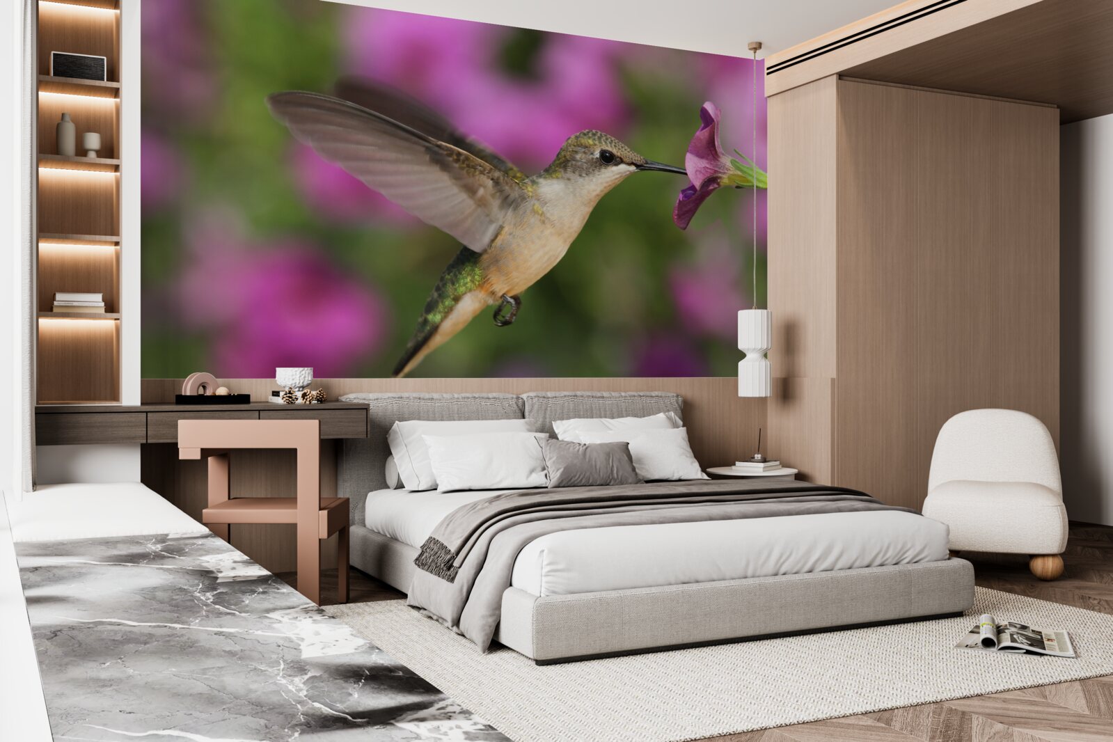 Fototapeta nektár uhasí smäd kolibríkov