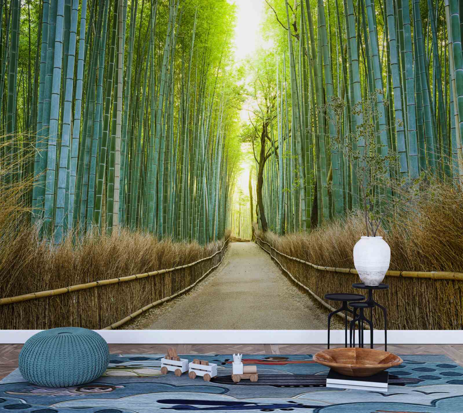 Fototapeta Cestička cez hustú bambusovú húštinu