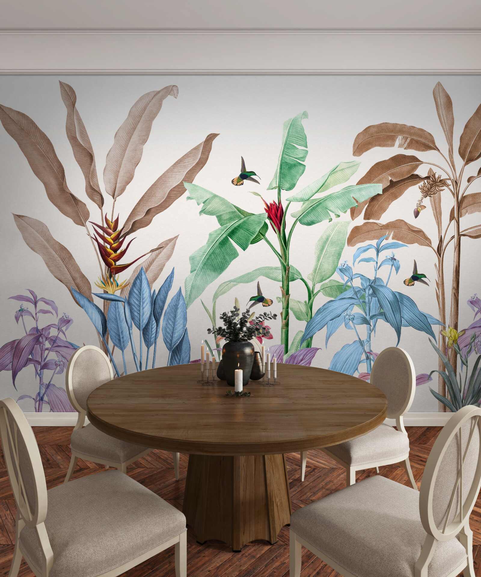 Fototapeta akvarel tropický les