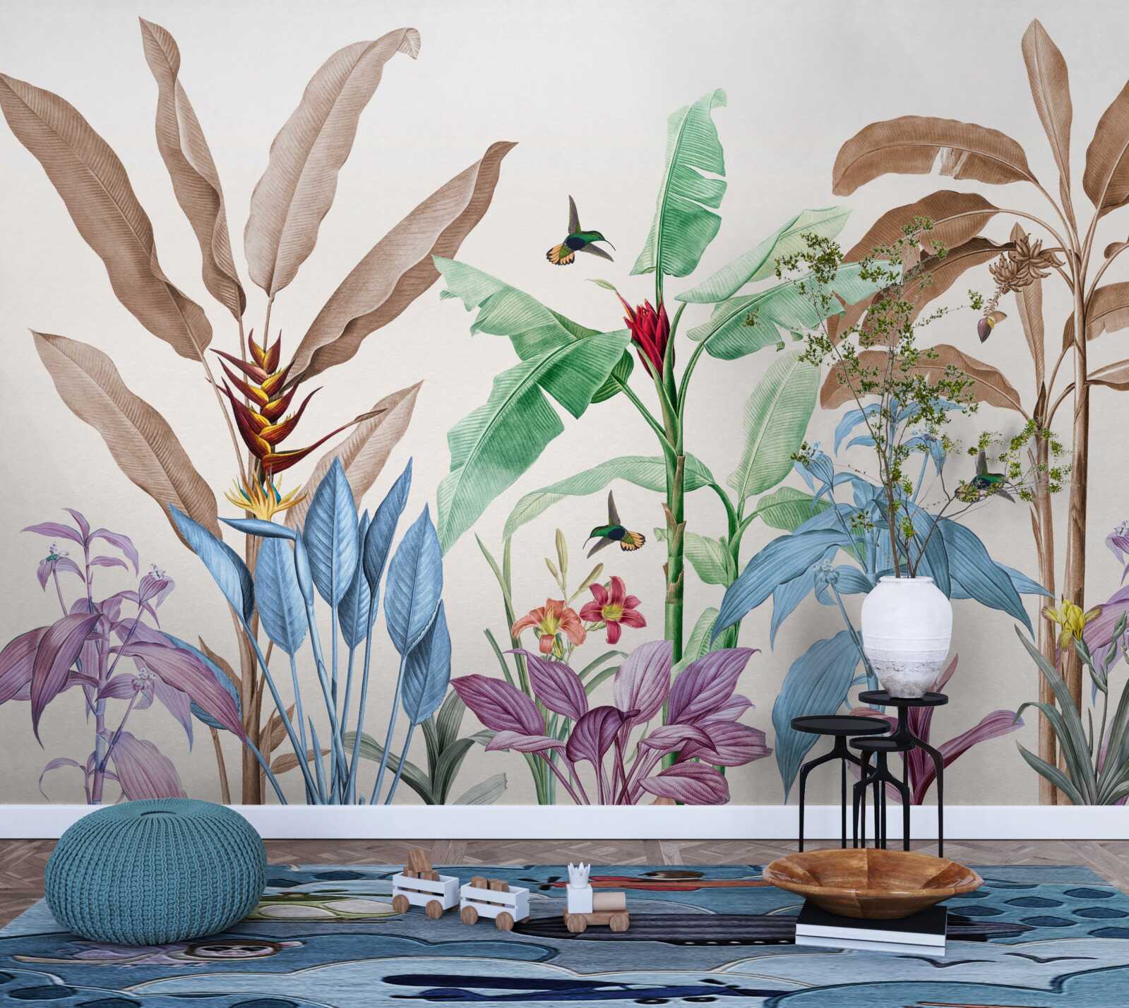 Fototapeta akvarel tropický les