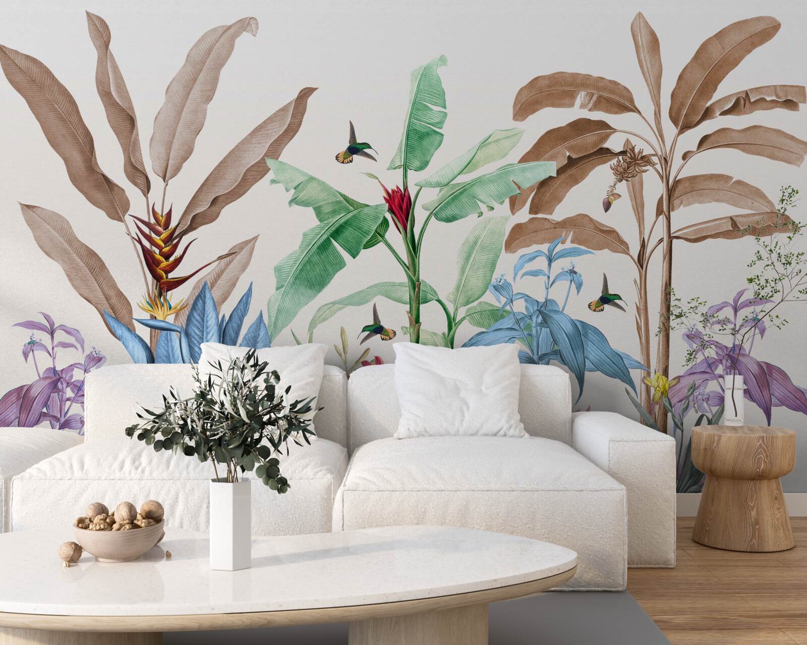 Fototapeta akvarel tropický les