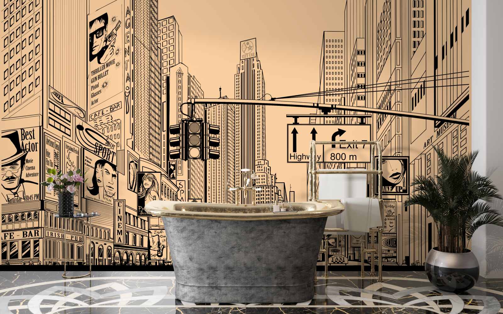 Fototapeta časová štvorcová kresba na papieri ceruzkou