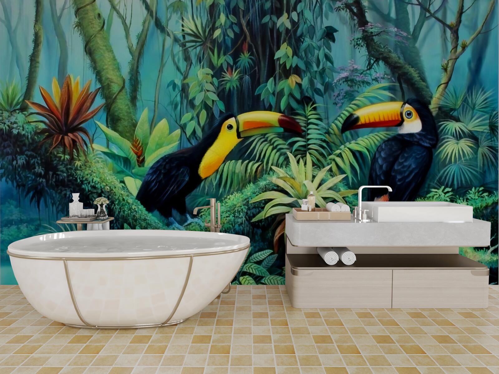 Fototapeta vtáčia fauna tropických pralesov