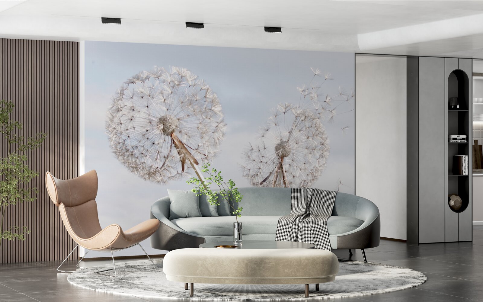 Fototapeta vietor odfúkne púpavy