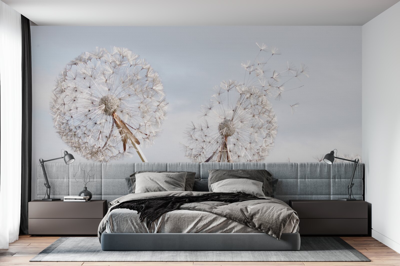 Fototapeta vietor odfúkne púpavy