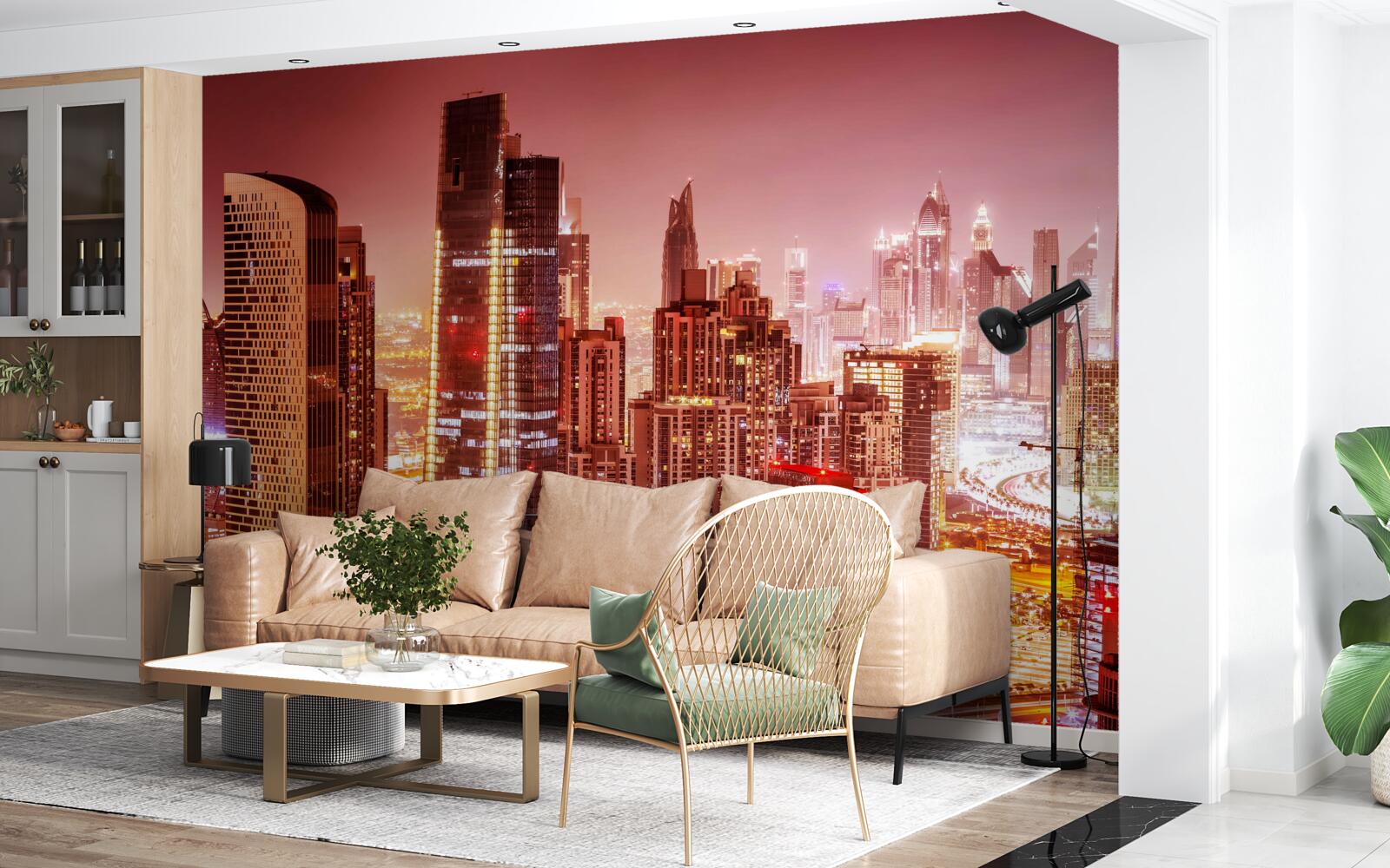 Fototapeta ruch mesta v nočnom svetle