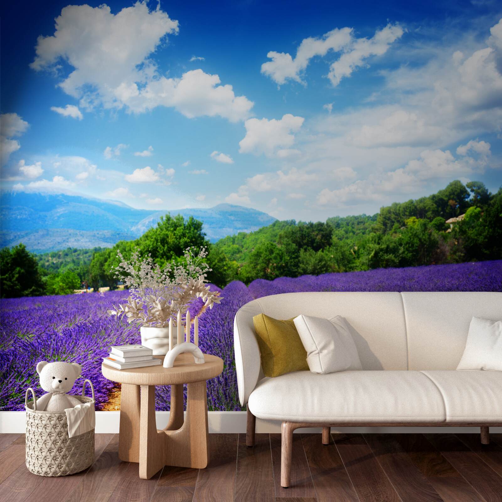 Fototapeta nekonečné úseky mäkkej levandule