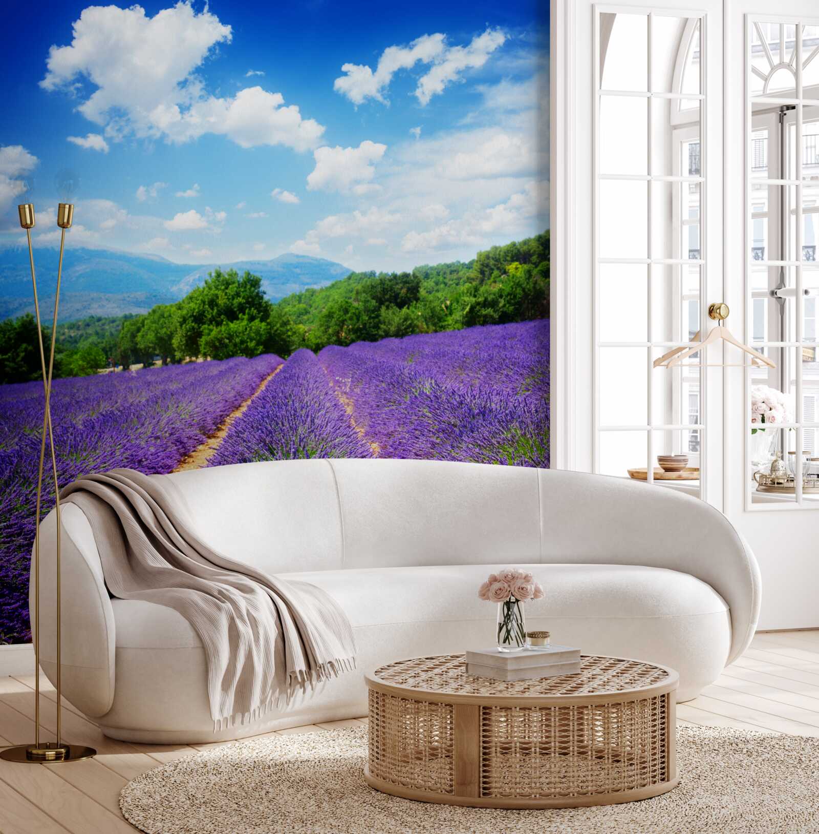 Fototapeta nekonečné úseky mäkkej levandule