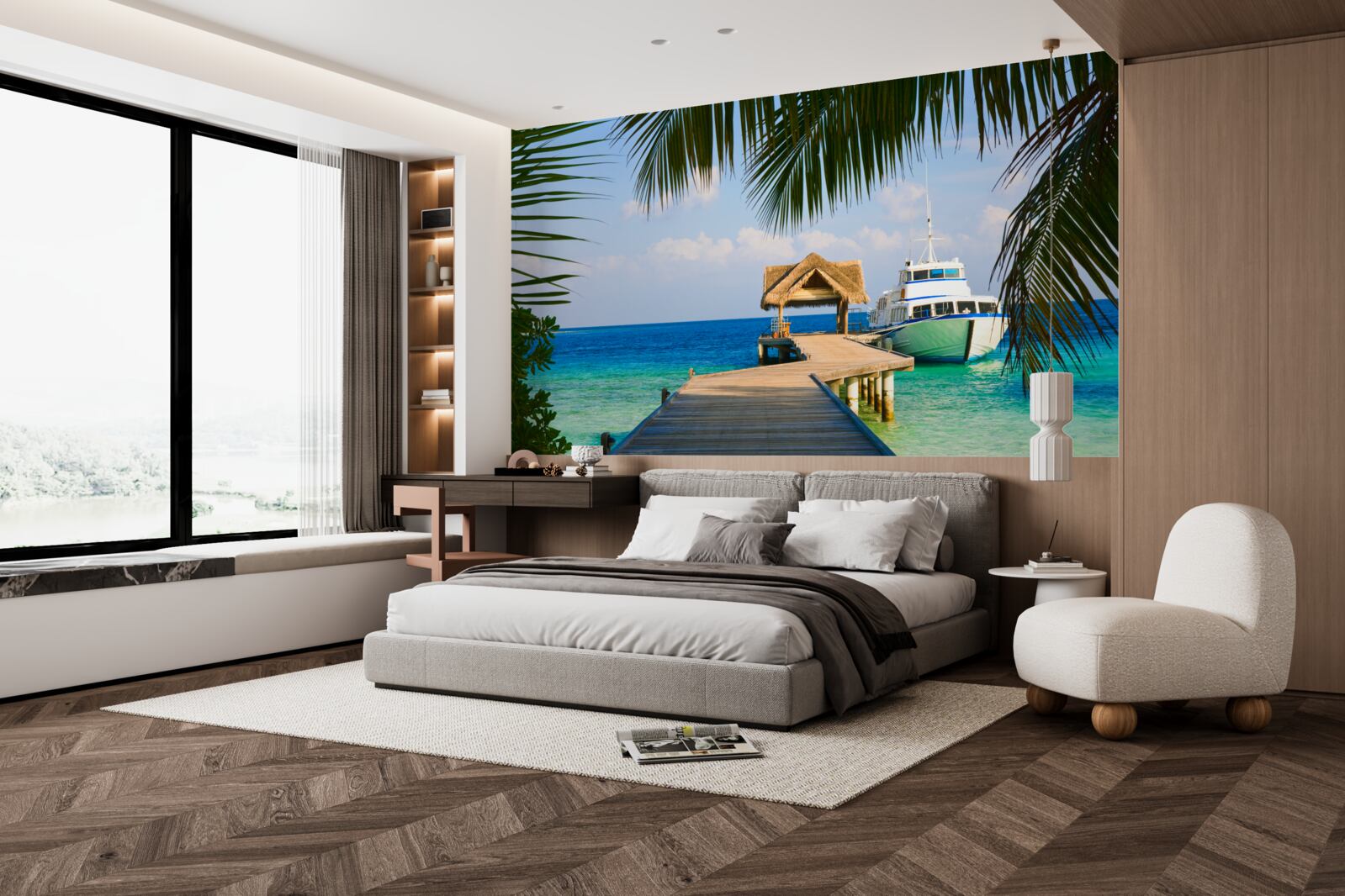 Fototapeta Loď v prístave