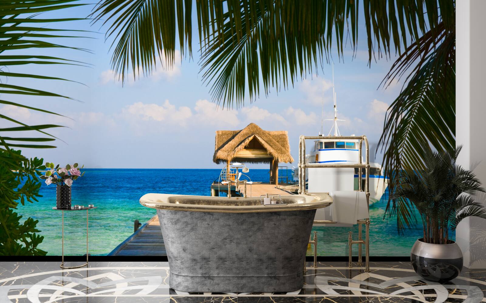 Fototapeta Loď v prístave