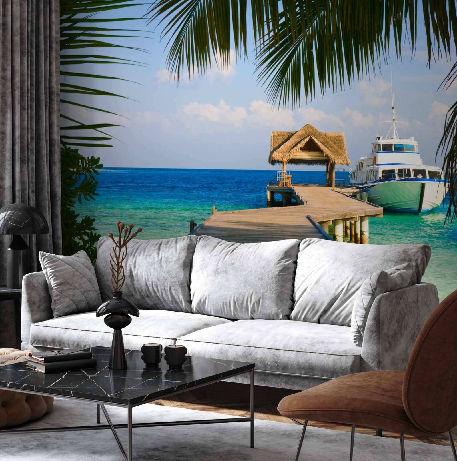 Fototapeta Loď v prístave