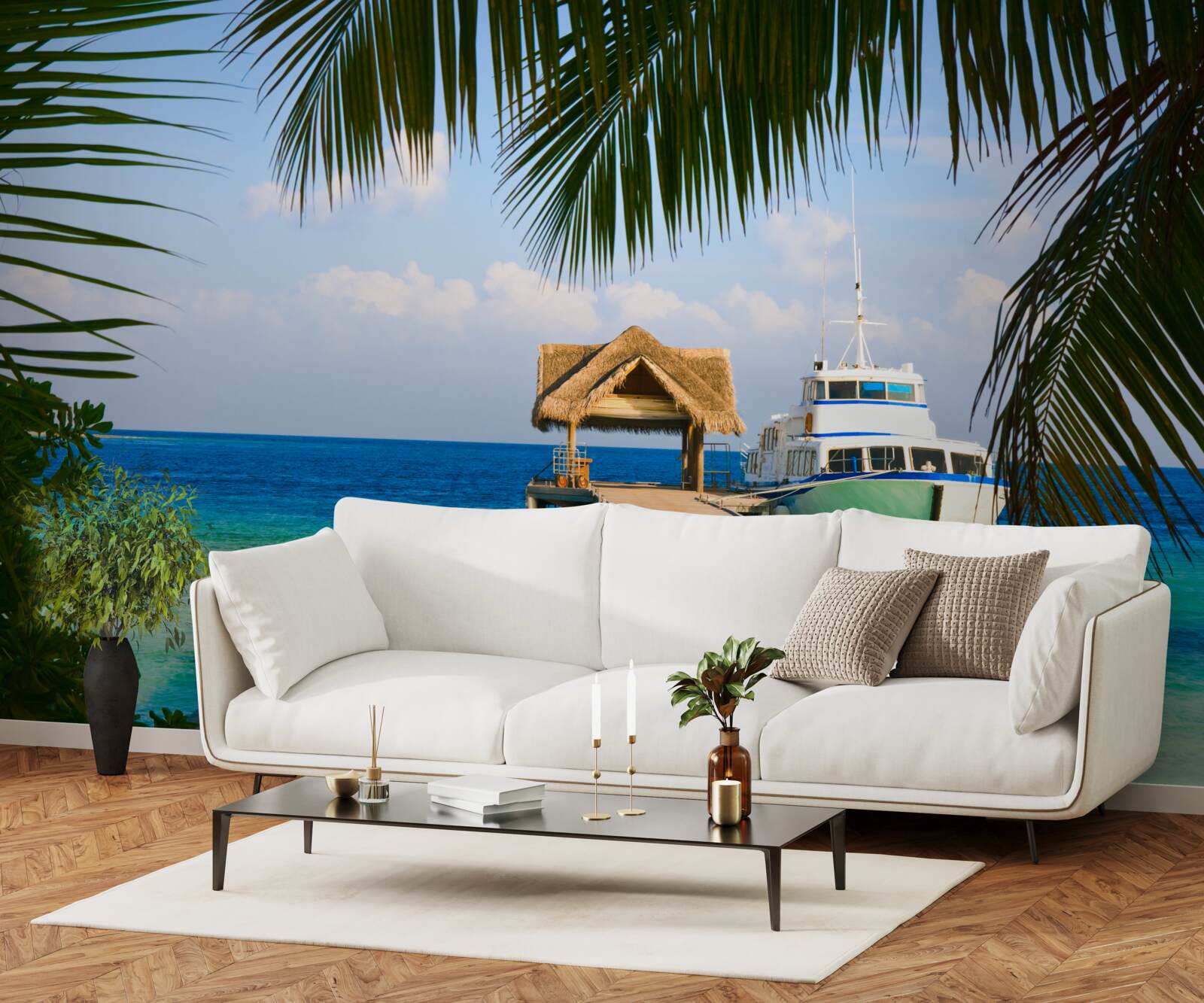 Fototapeta Loď v prístave