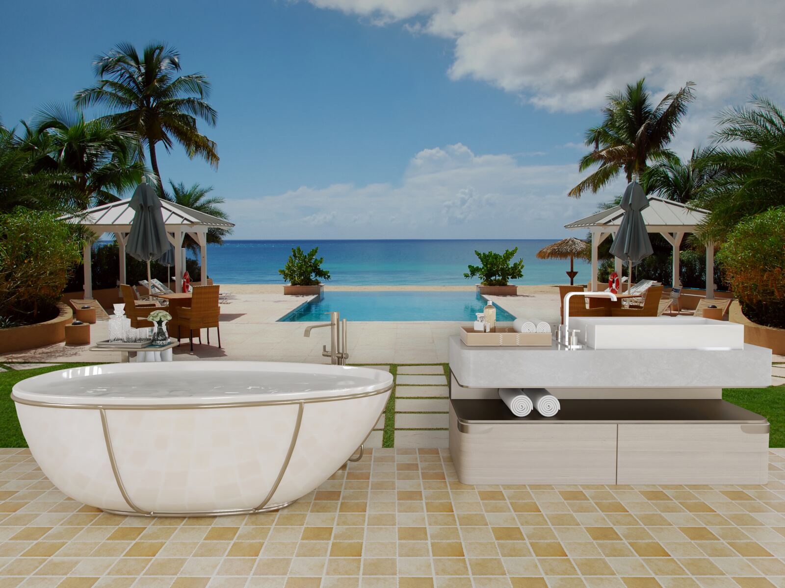 Fototapeta morský bazén