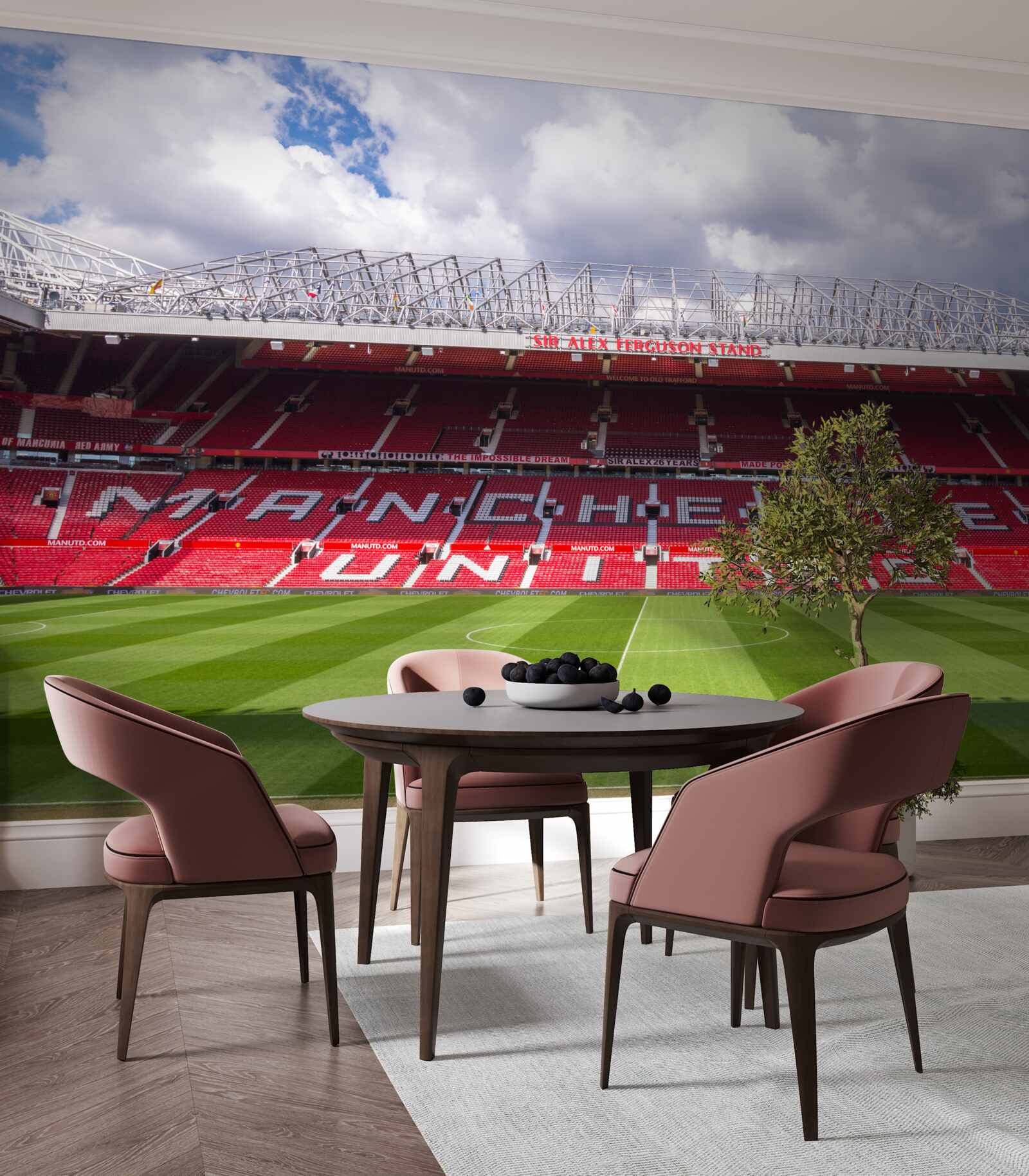 Fototapeta priestranné futbalové ihrisko a obrovská tribúna