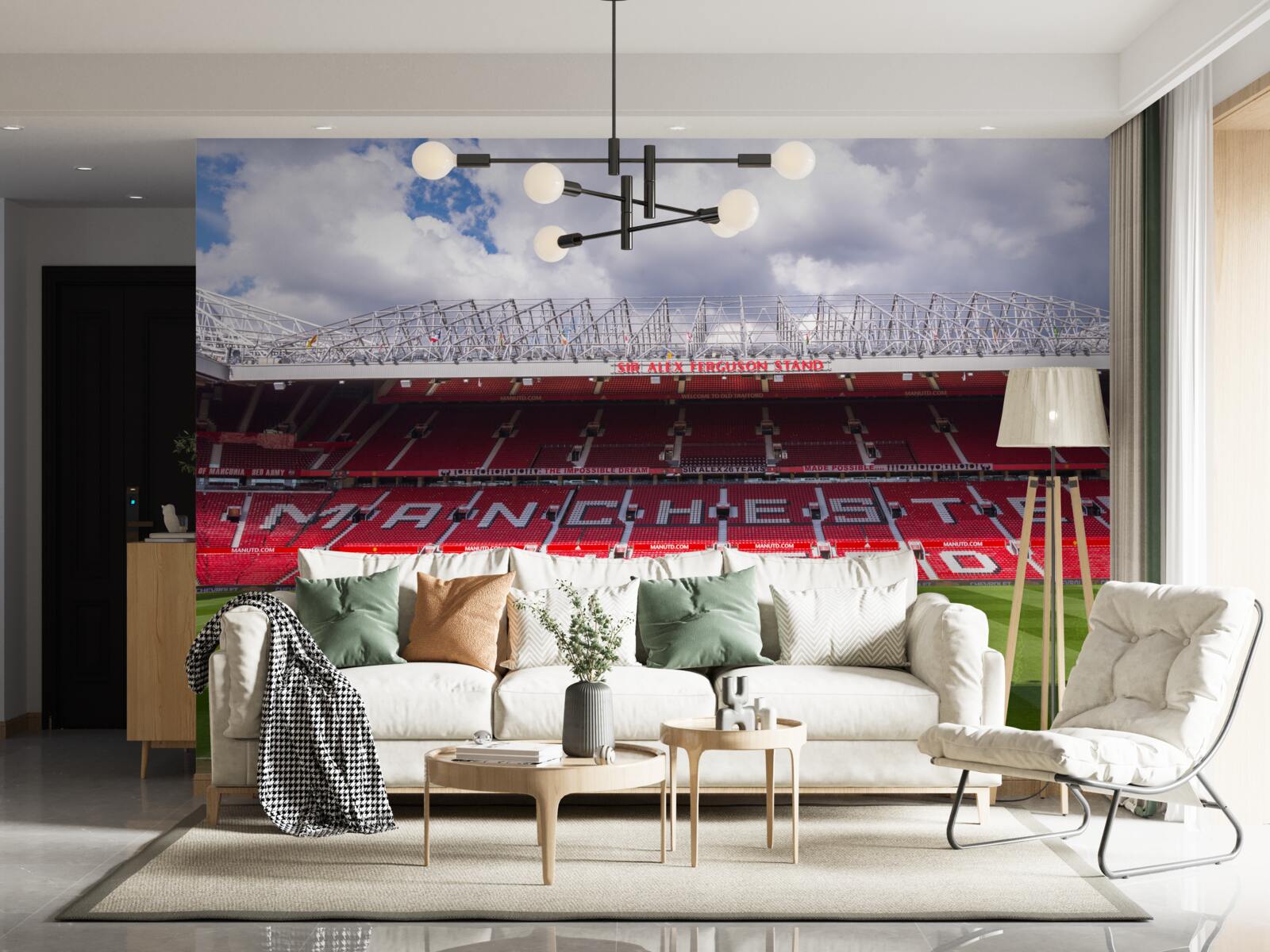 Fototapeta priestranné futbalové ihrisko a obrovská tribúna