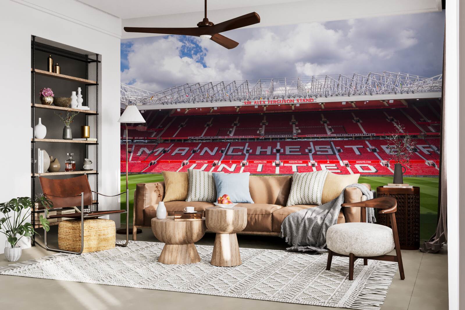 Fototapeta priestranné futbalové ihrisko a obrovská tribúna