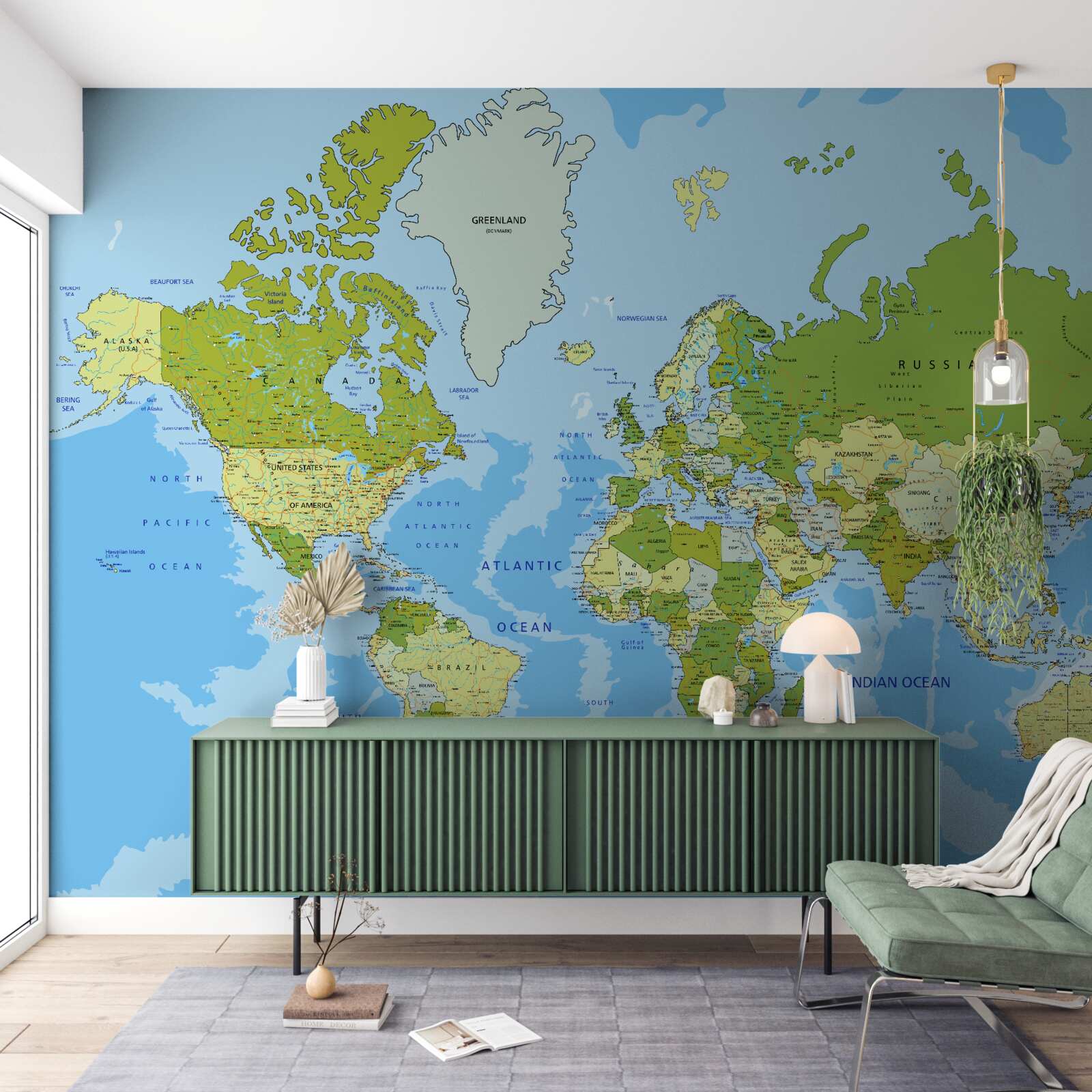 Fototapeta tradičná mapa sveta