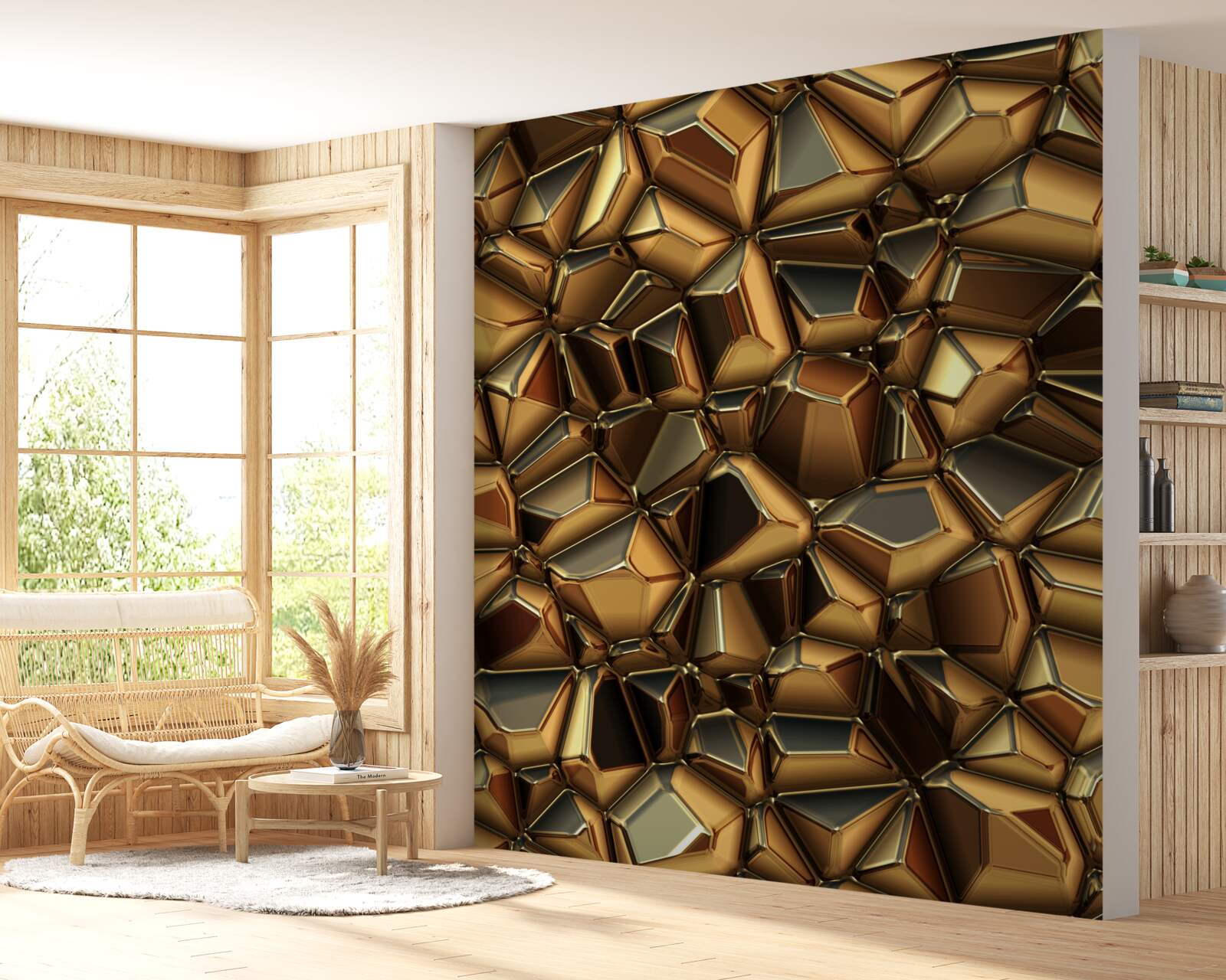 Fototapeta zlatý mnohosten