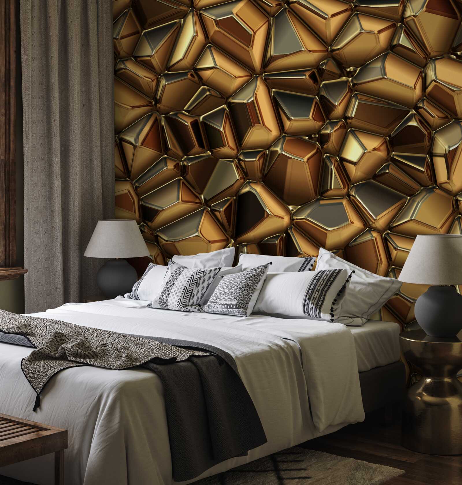 Fototapeta zlatý mnohosten