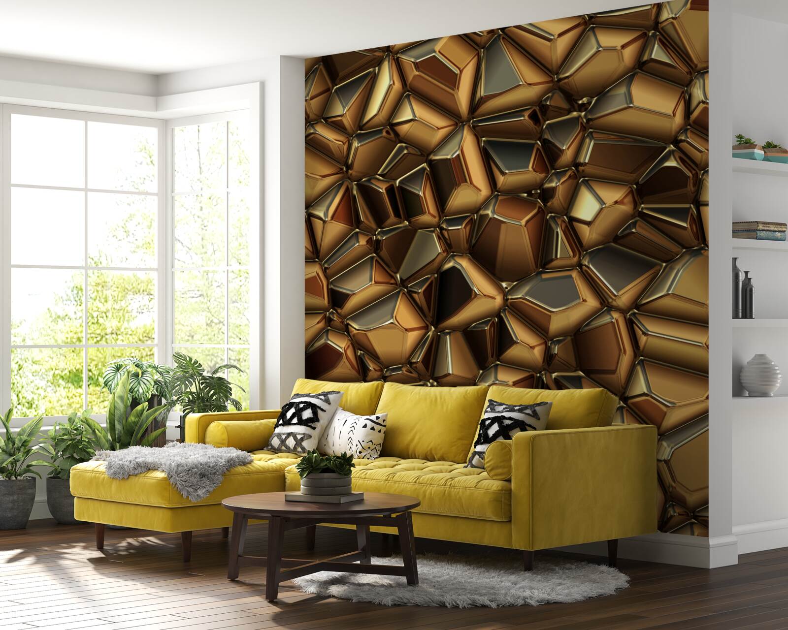 Fototapeta zlatý mnohosten