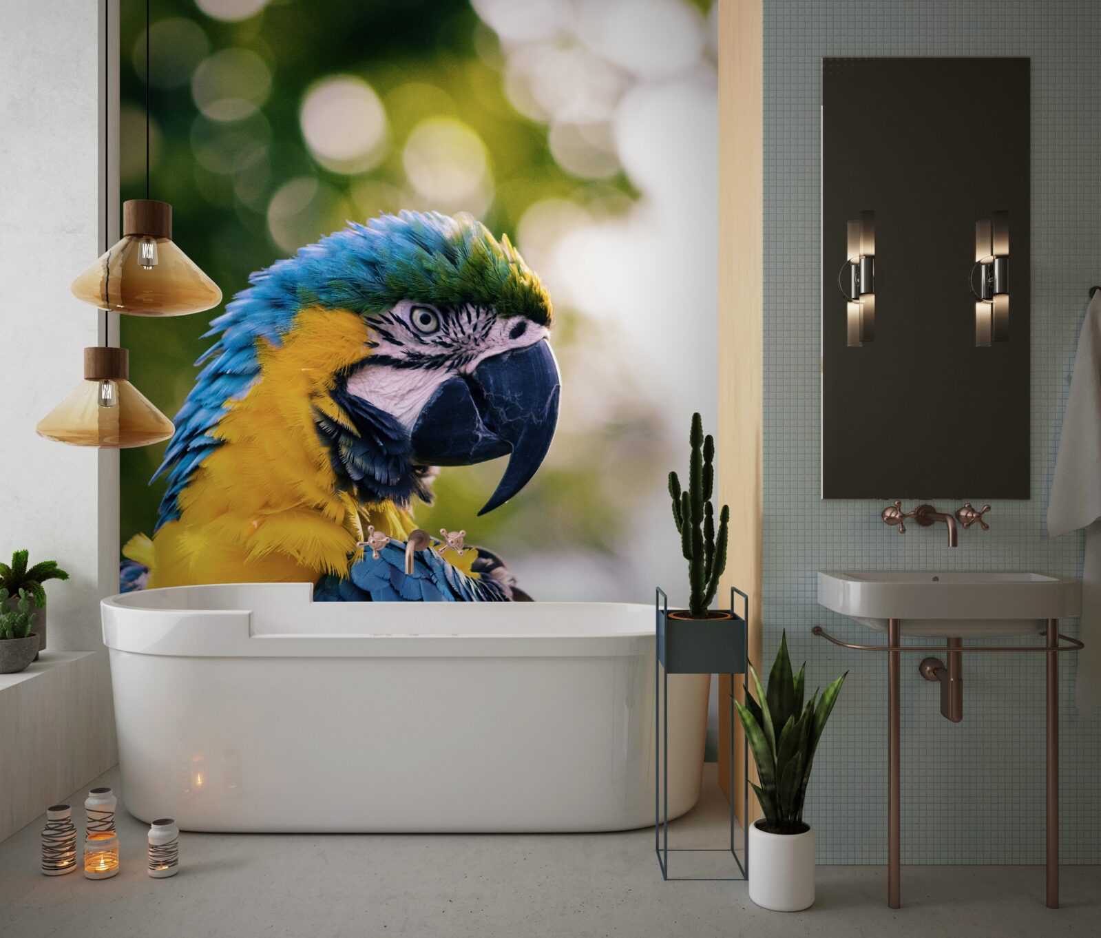 Fototapeta obraz atraktívneho papagája