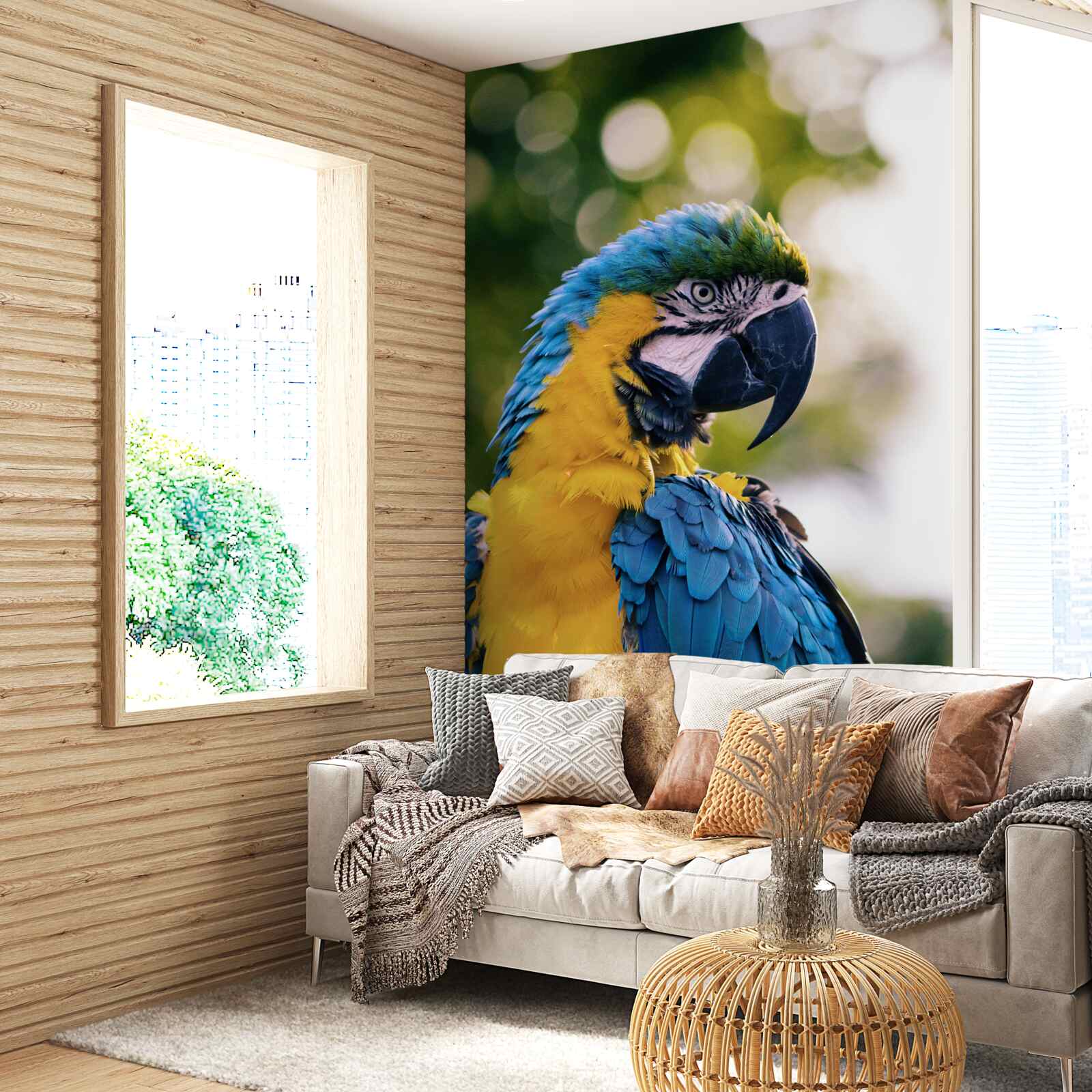 Fototapeta obraz atraktívneho papagája