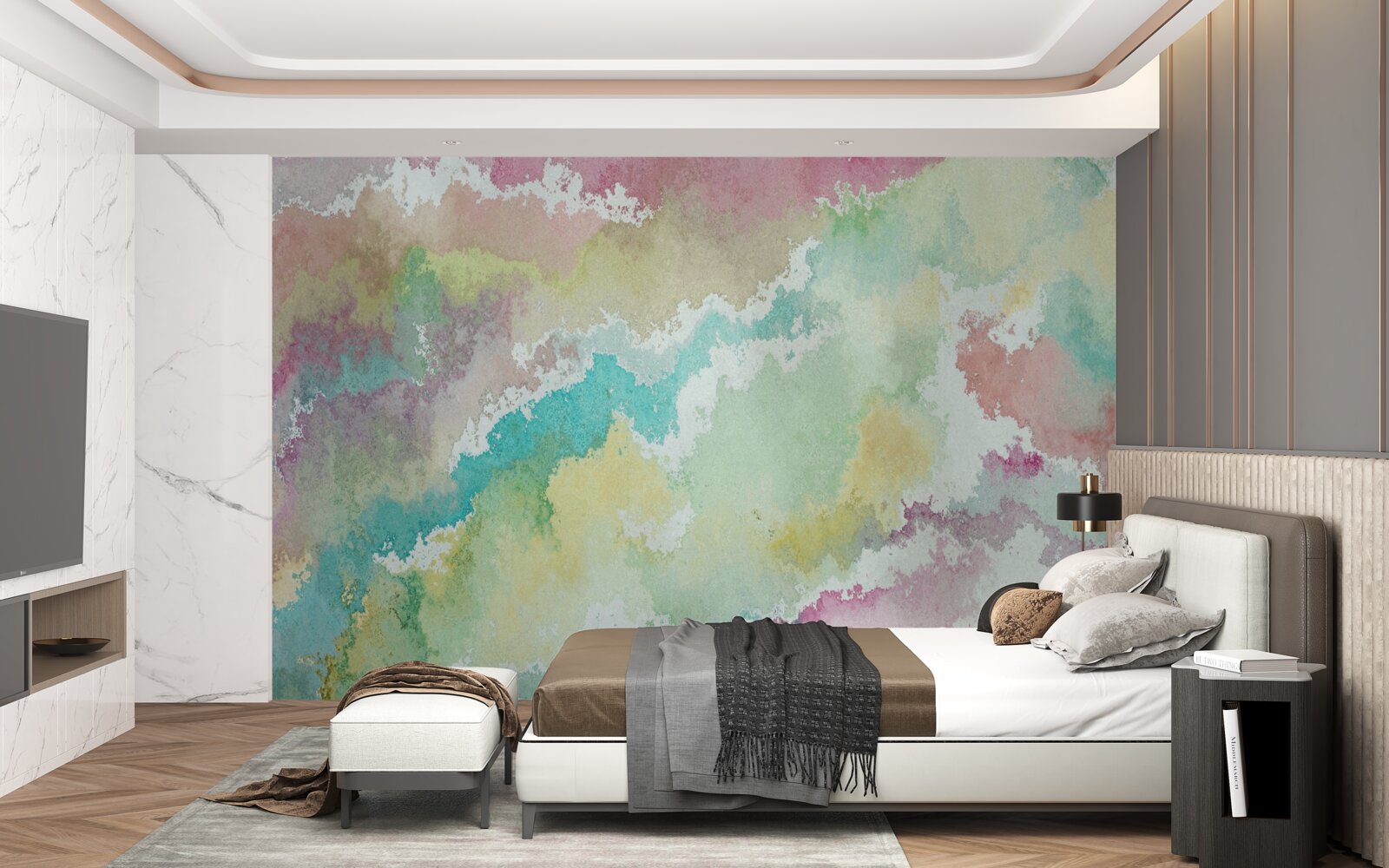 Fototapeta abstraktná polárna žiara