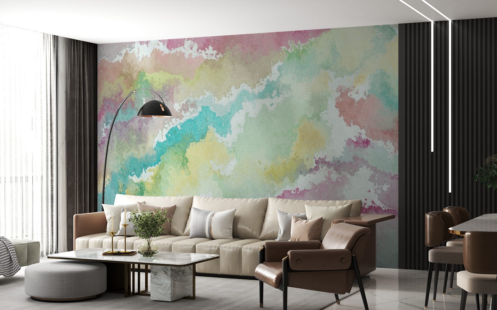 Fototapeta abstraktná polárna žiara