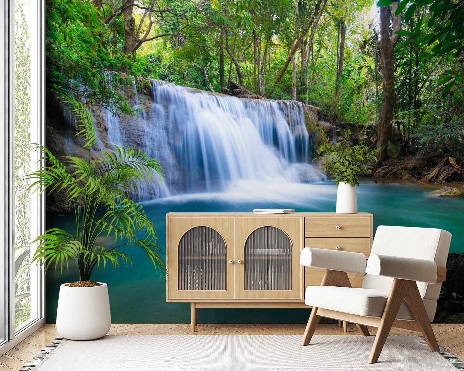 Fototapeta neuveriteľne čisté vody lesnej napájačky