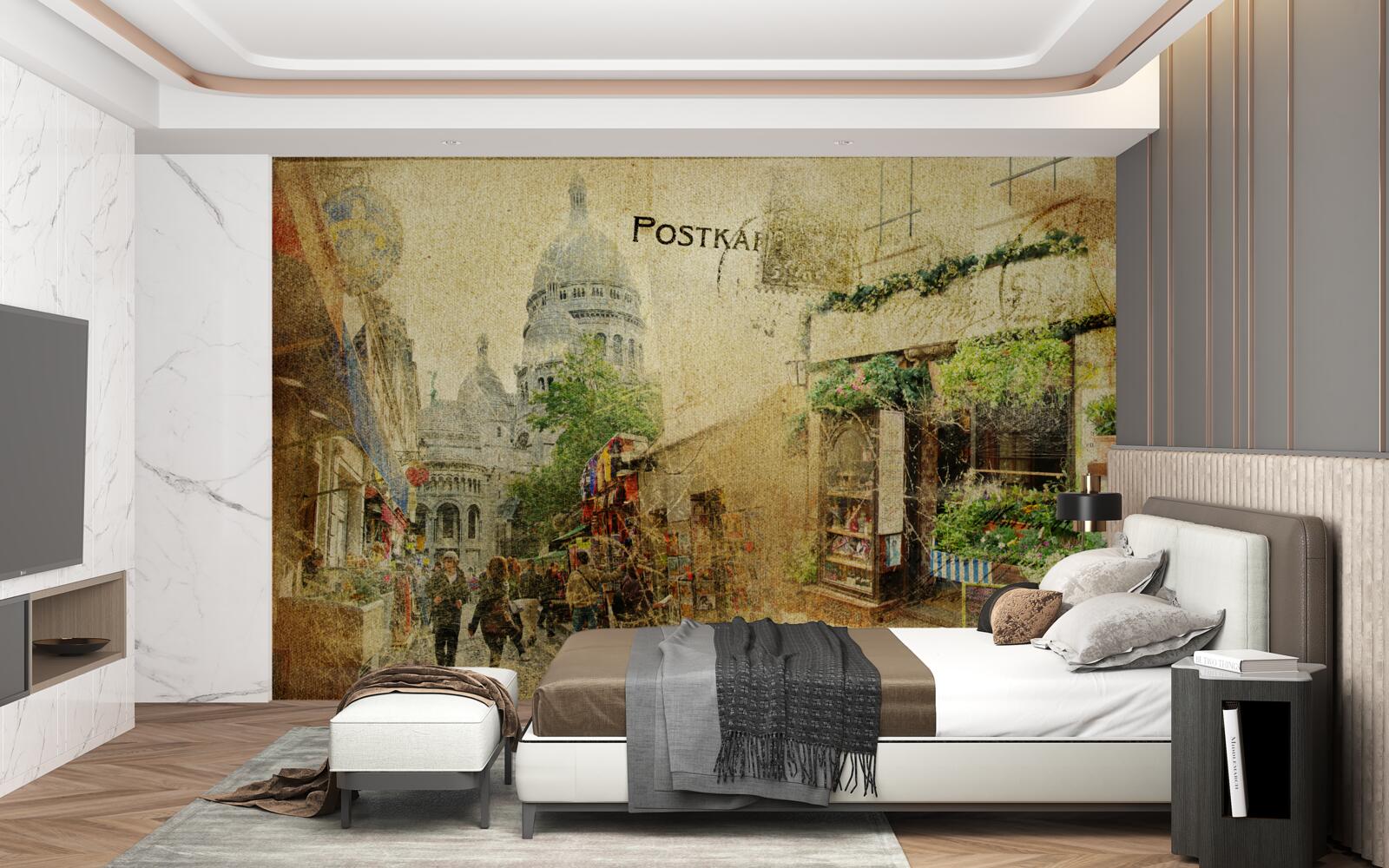 Fototapeta stará fotka mesta