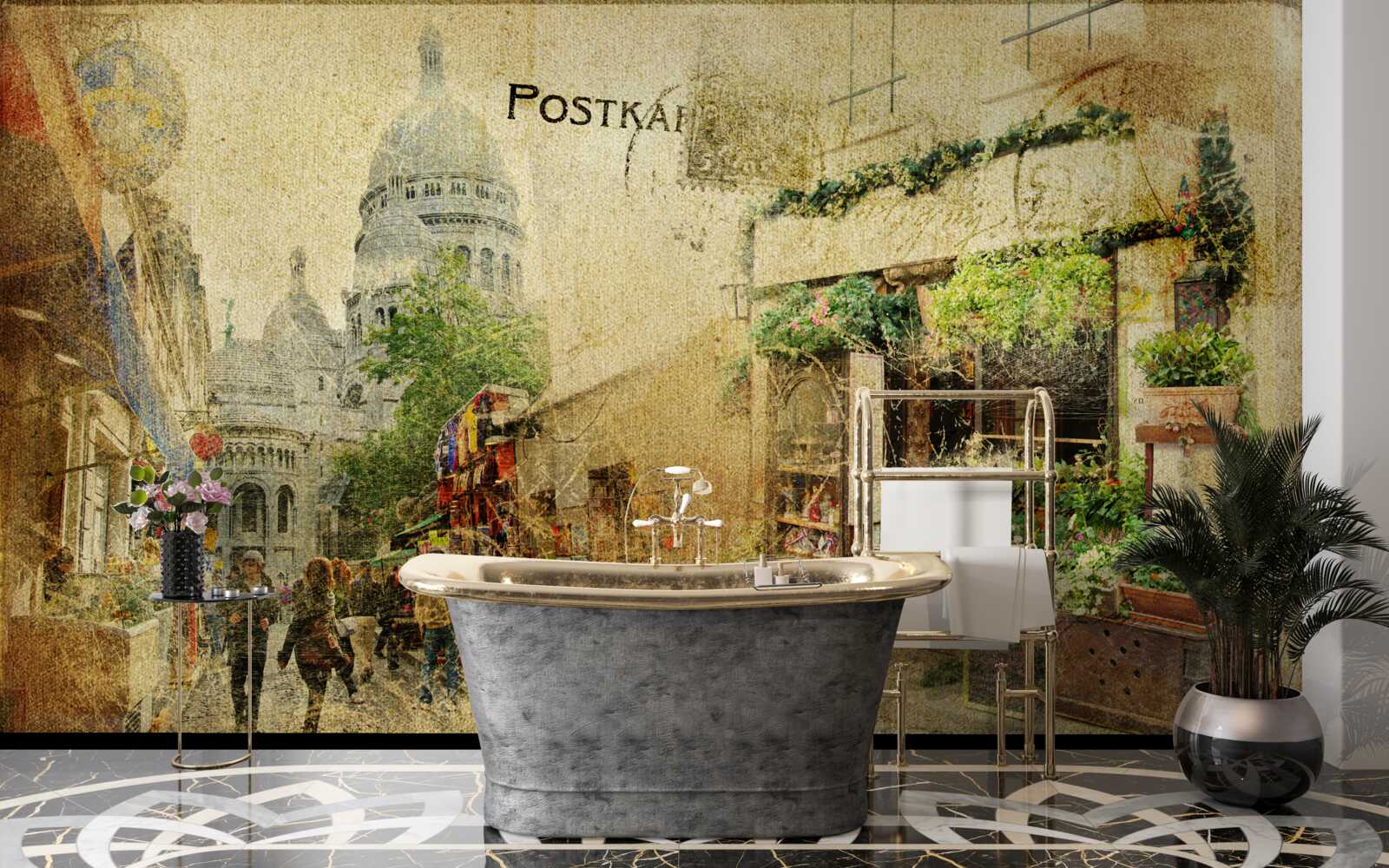 Fototapeta stará fotka mesta