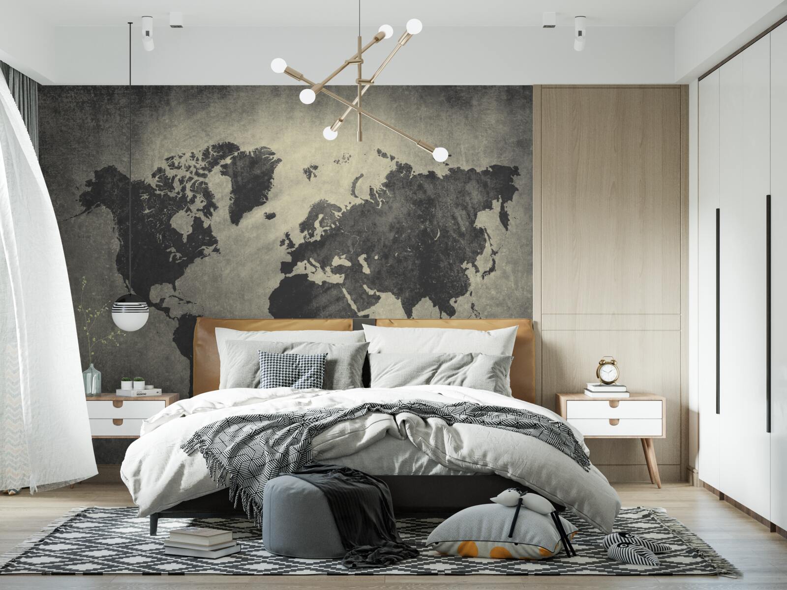 Fototapeta siluety krajín na betónovom múre