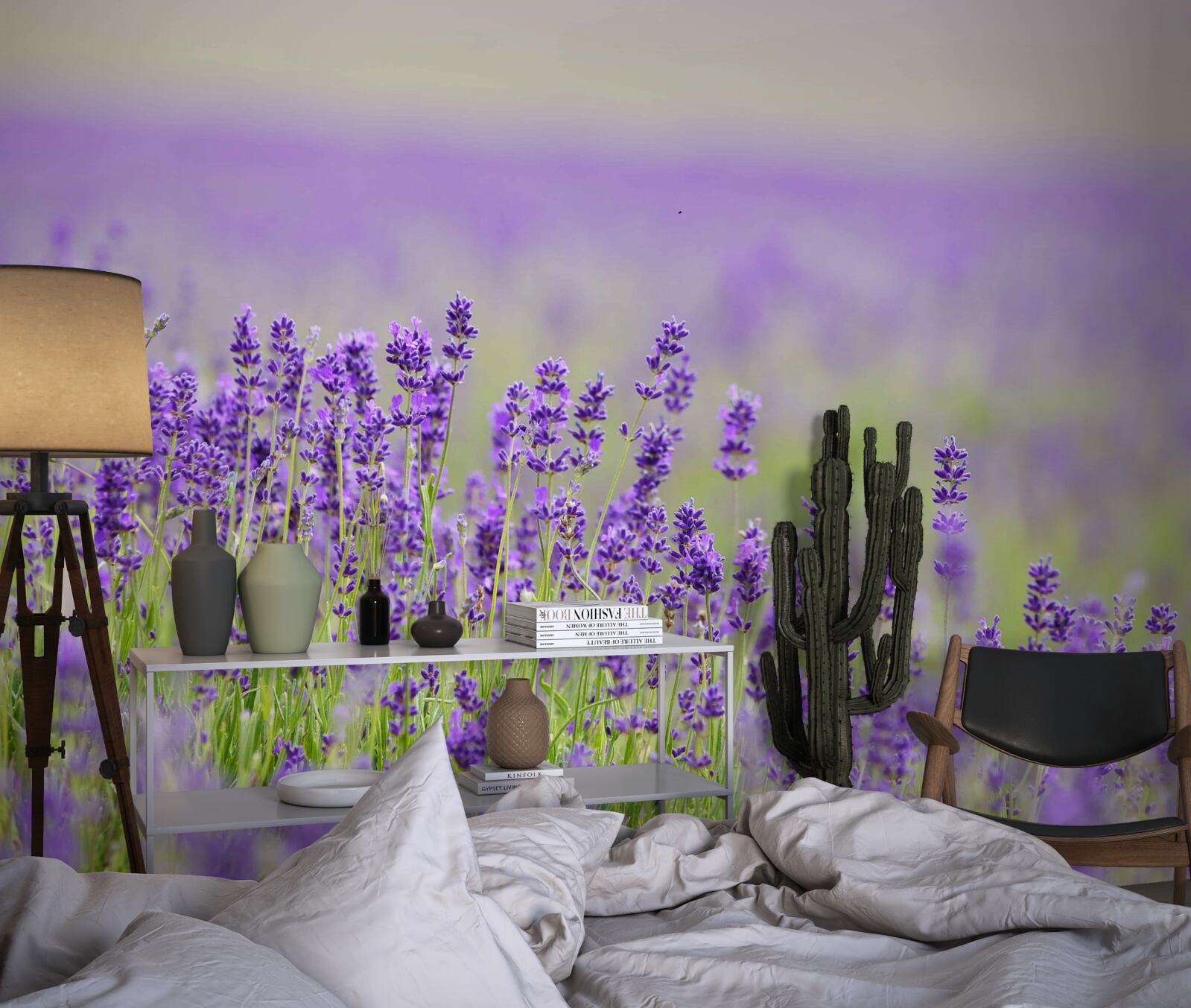 Fototapeta levanduľové polia